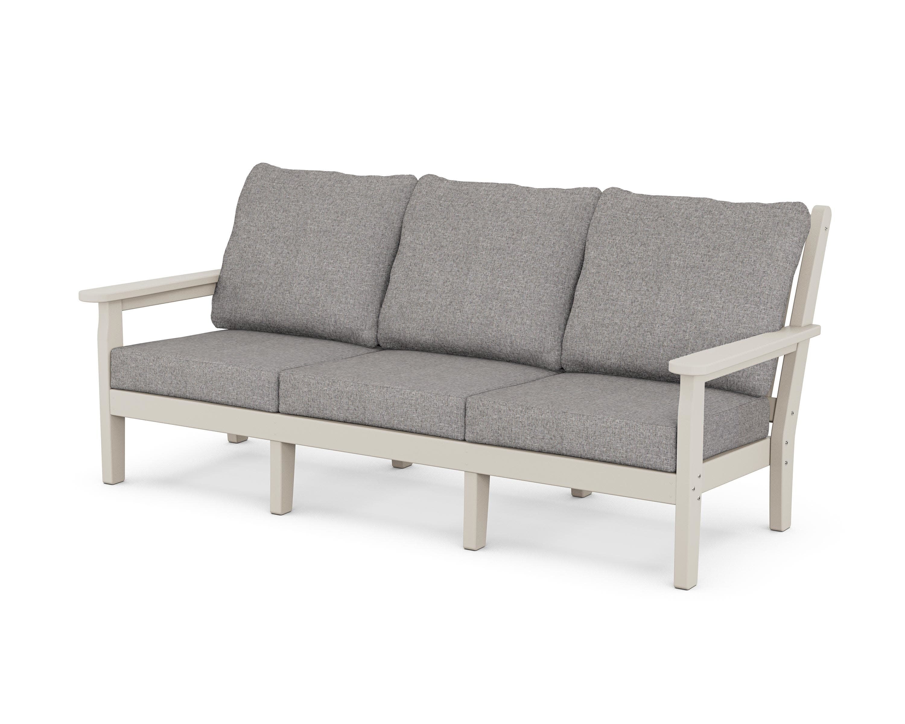Chippendale Deep Seating Sofa in Sand / Grey Mist