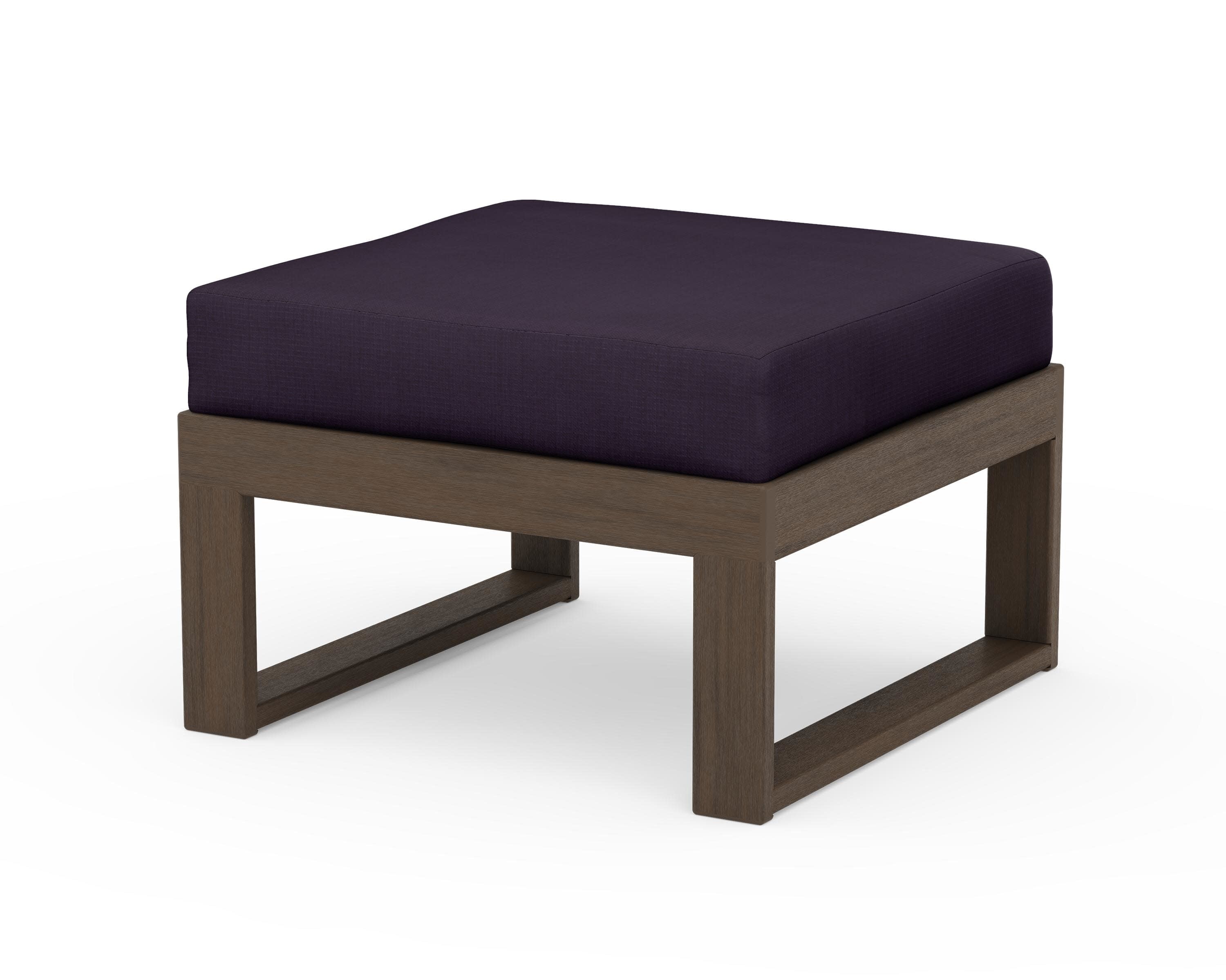 Modular Ottoman - Modern in Kona / Navy Linen