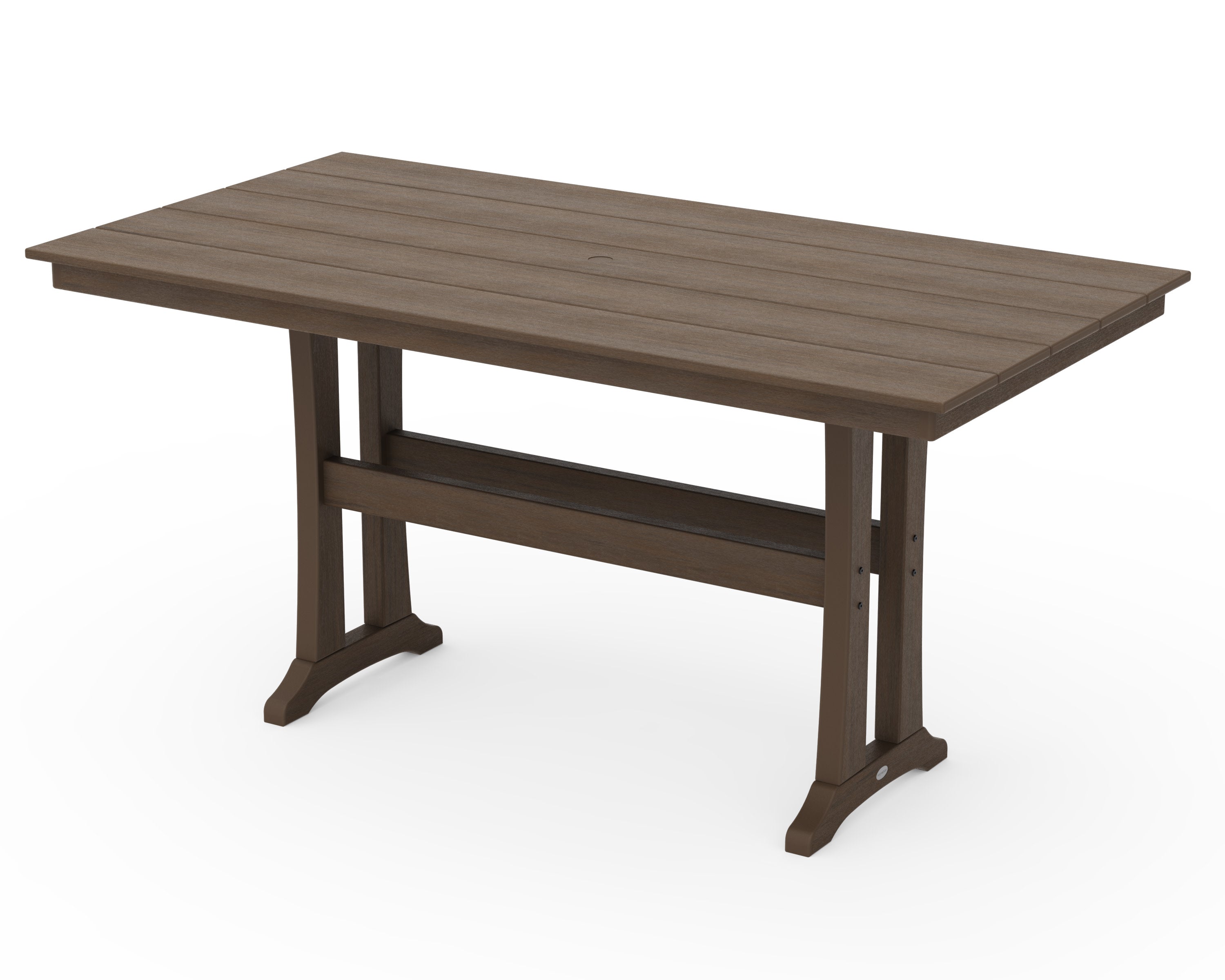 Farmhouse Trestle 37" x 72" Counter Table in Kona