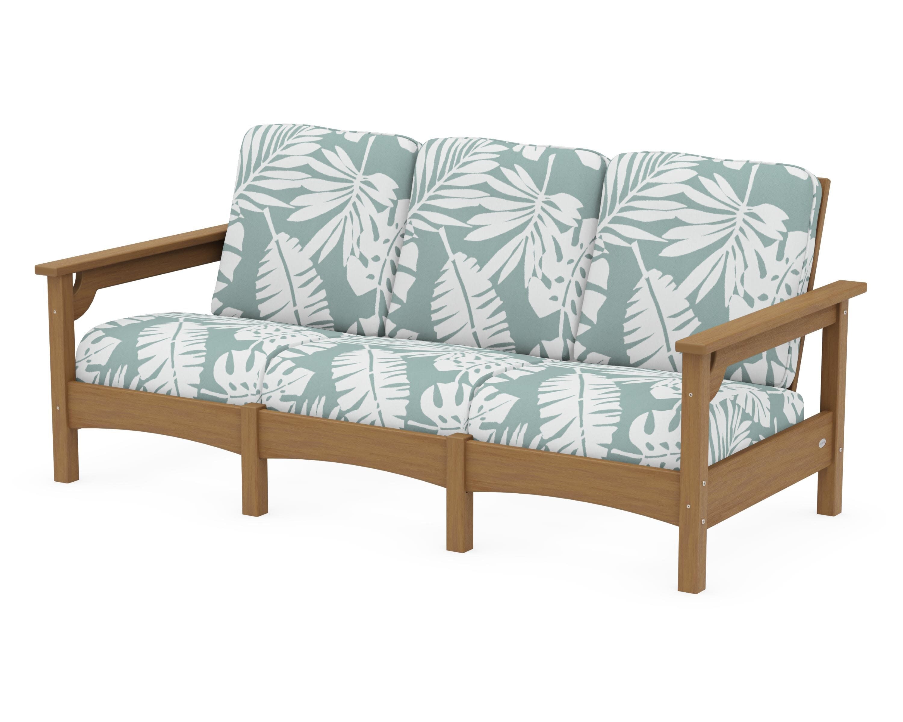Club Sofa in Natural / Leaf Glacier Spa