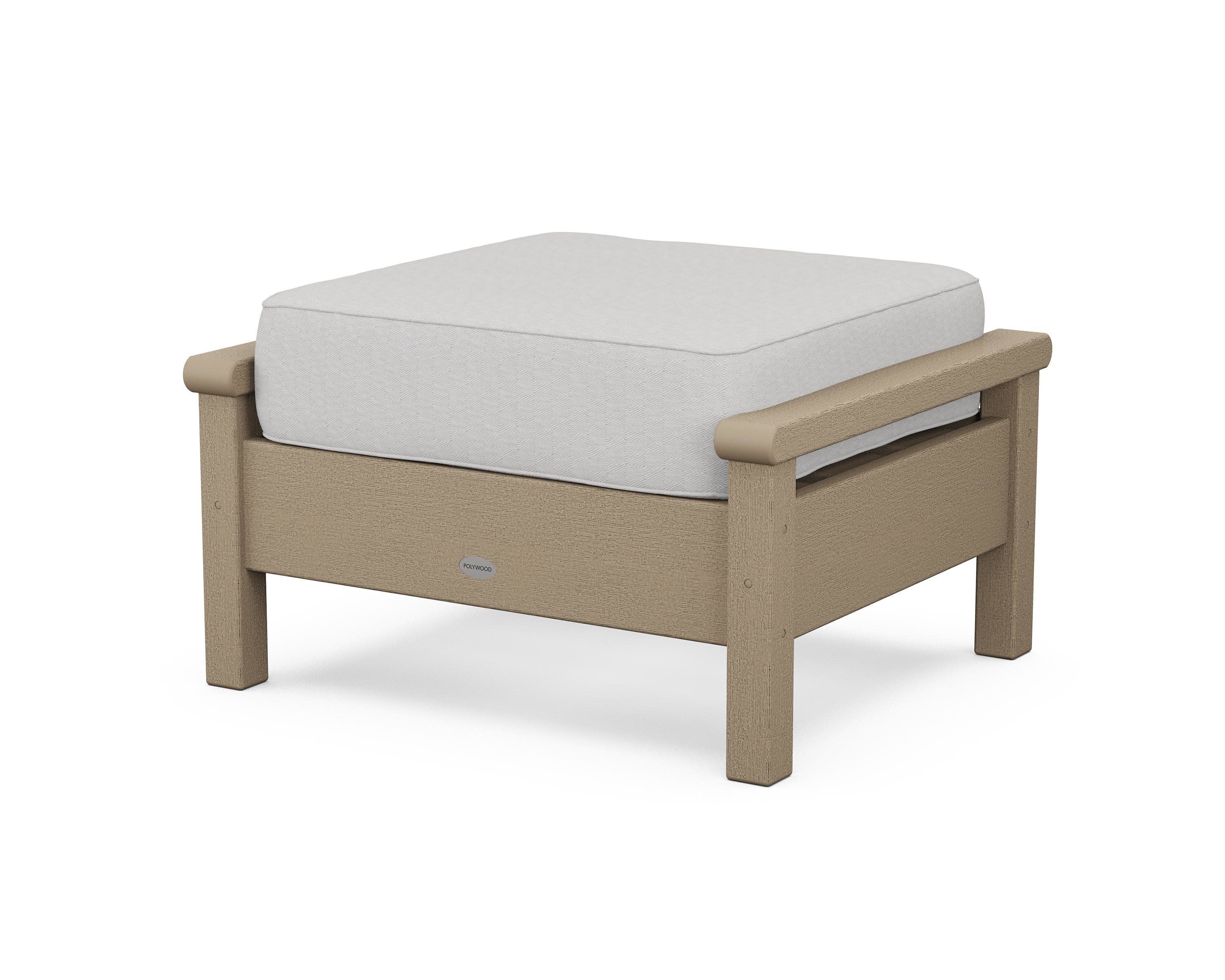 Harbour Deep Seating Ottoman in Vintage Sahara / Diamond in the Rough
