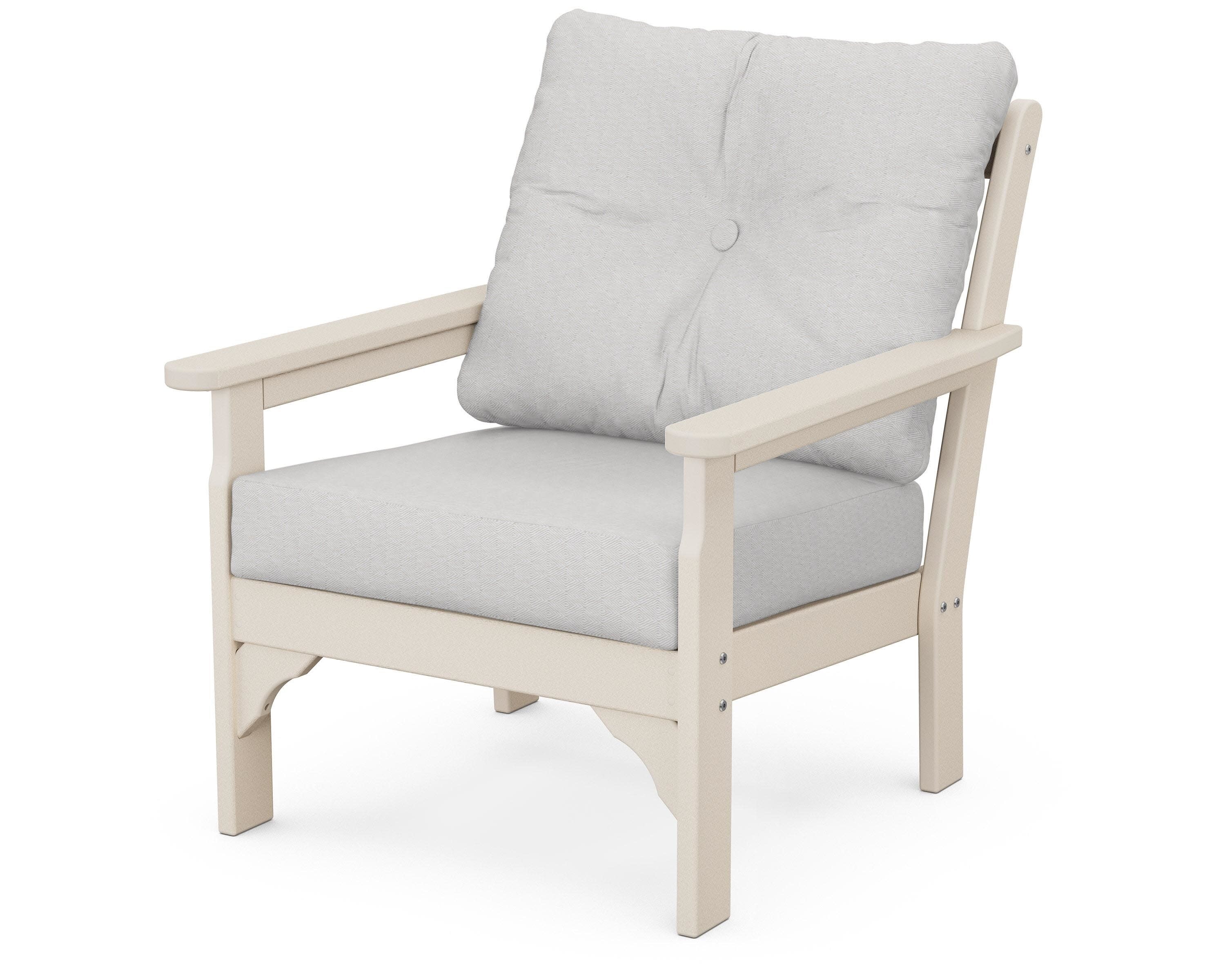 Vineyard Deep Seating Chair in Sand / Diamond in the Rough