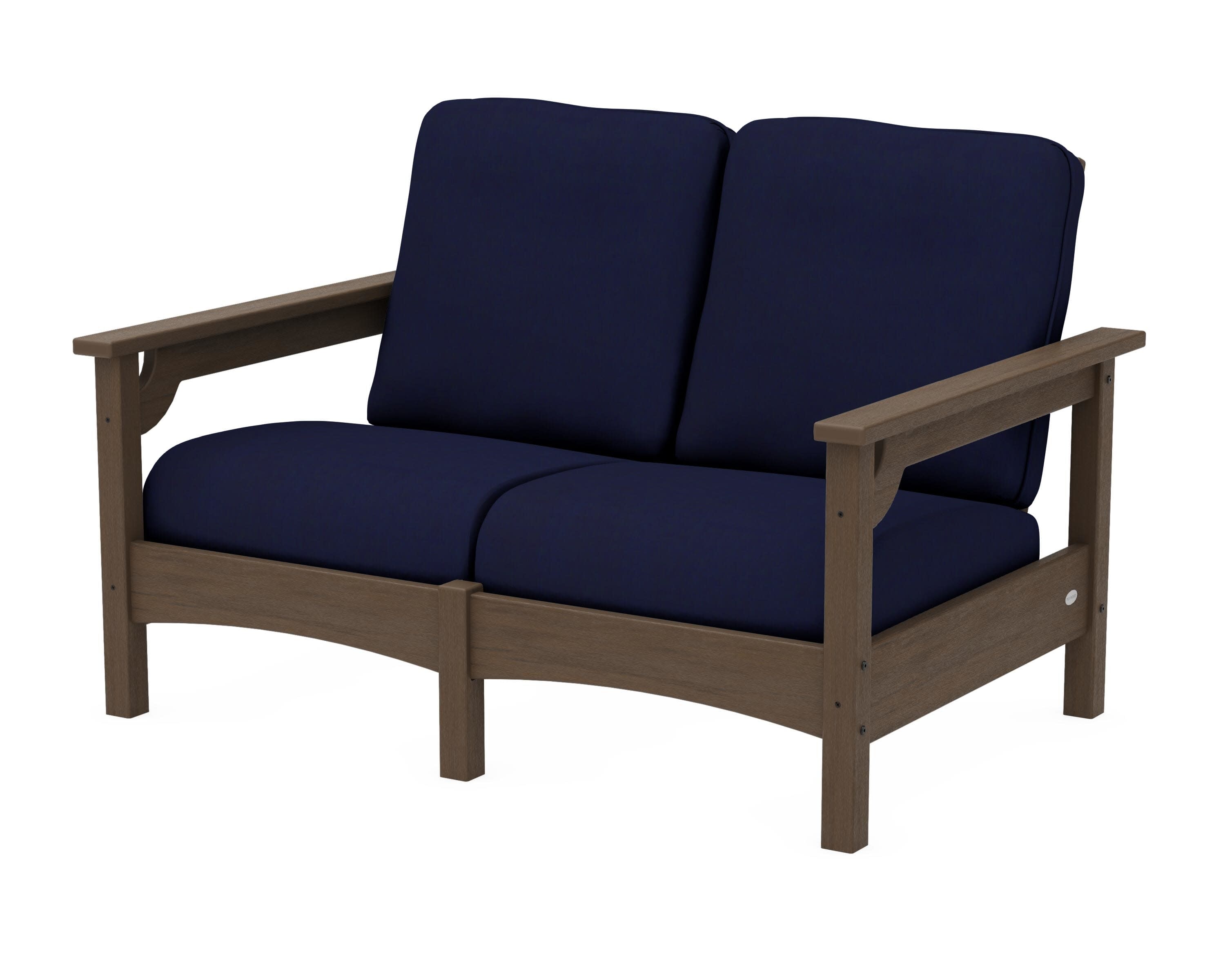 Club Loveseat in Kona / Navy