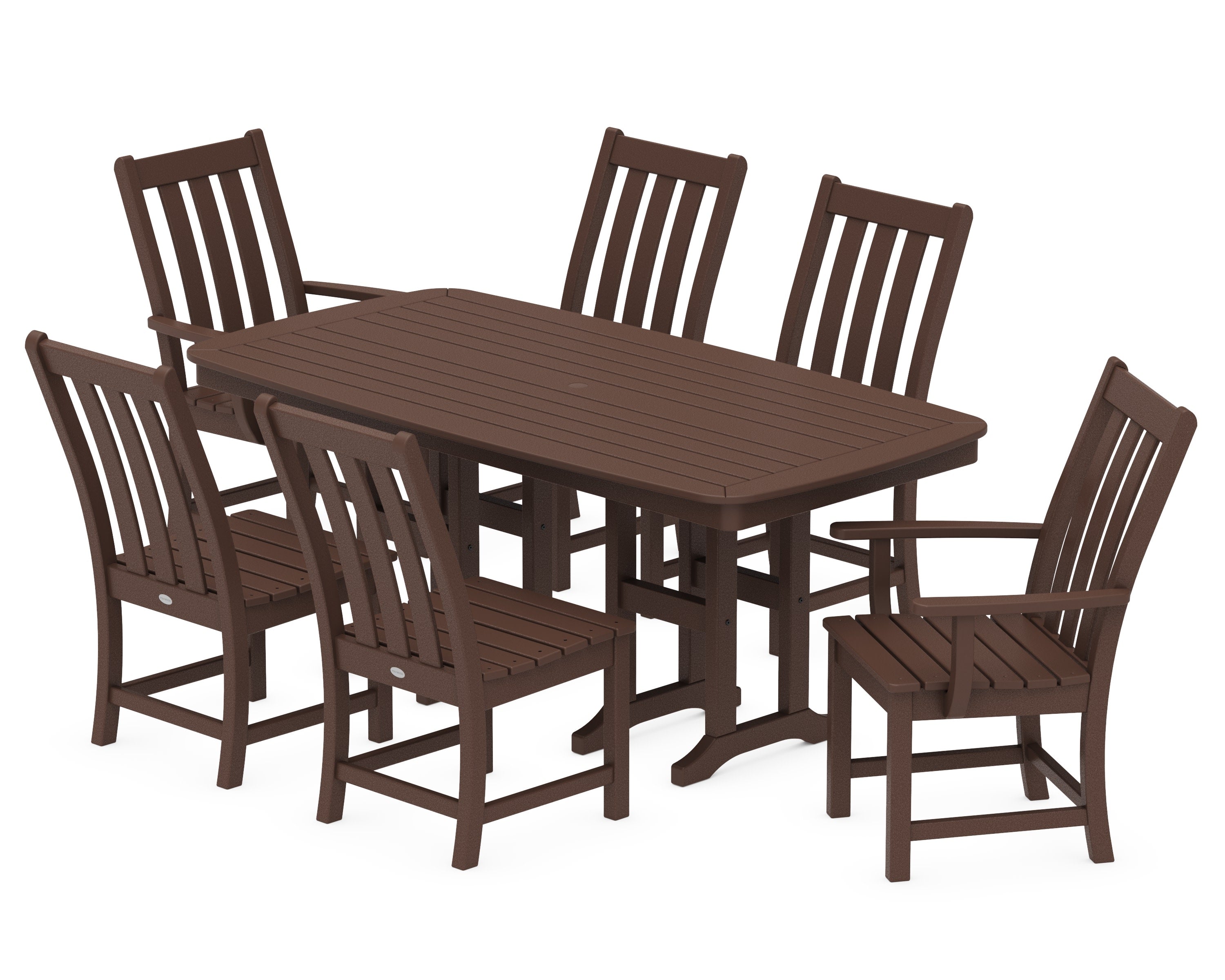 Vineyard 7-Piece Dining Set in Mahogany