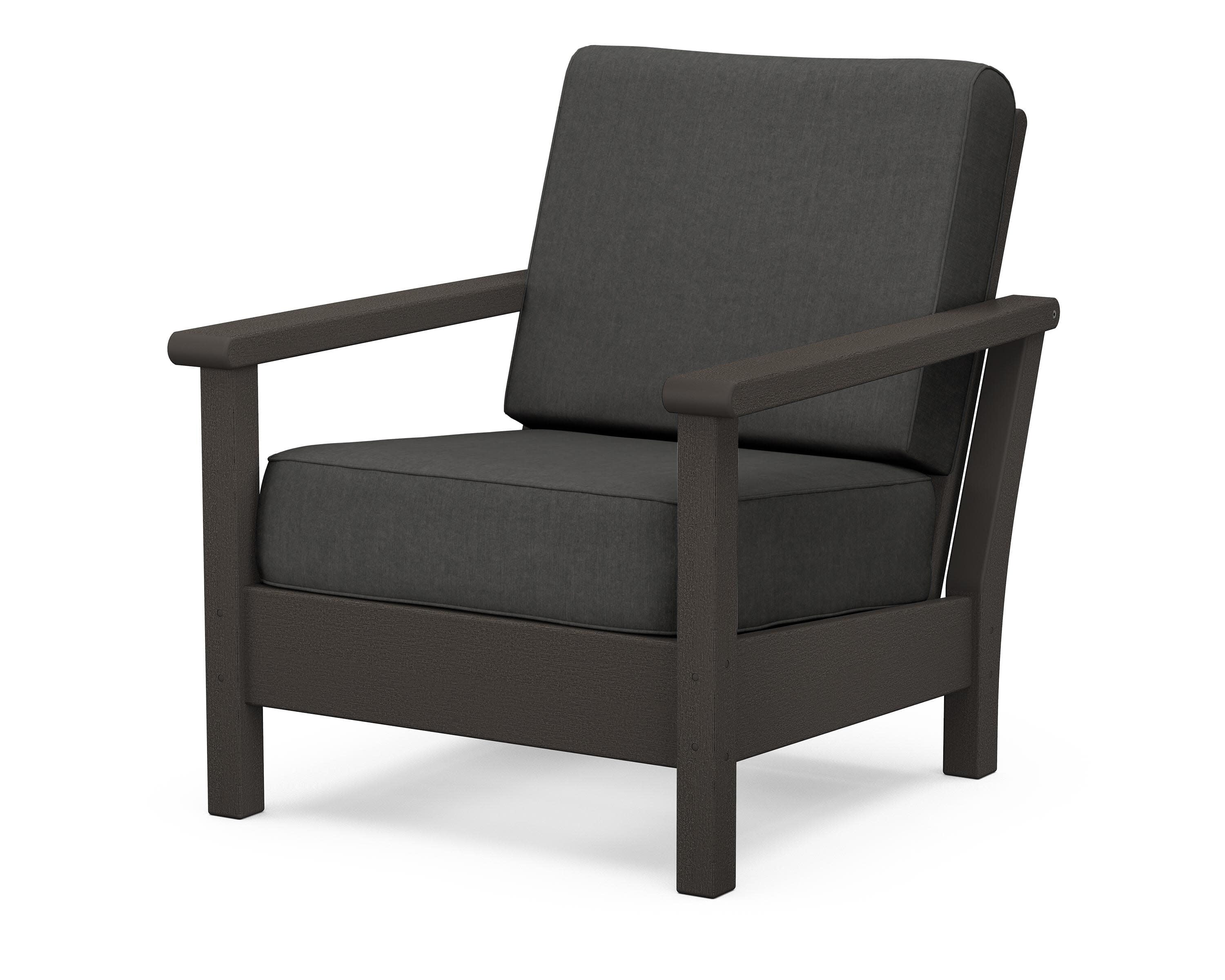 Harbour Deep Seating Chair in Vintage Coffee / Spectrum Carbon