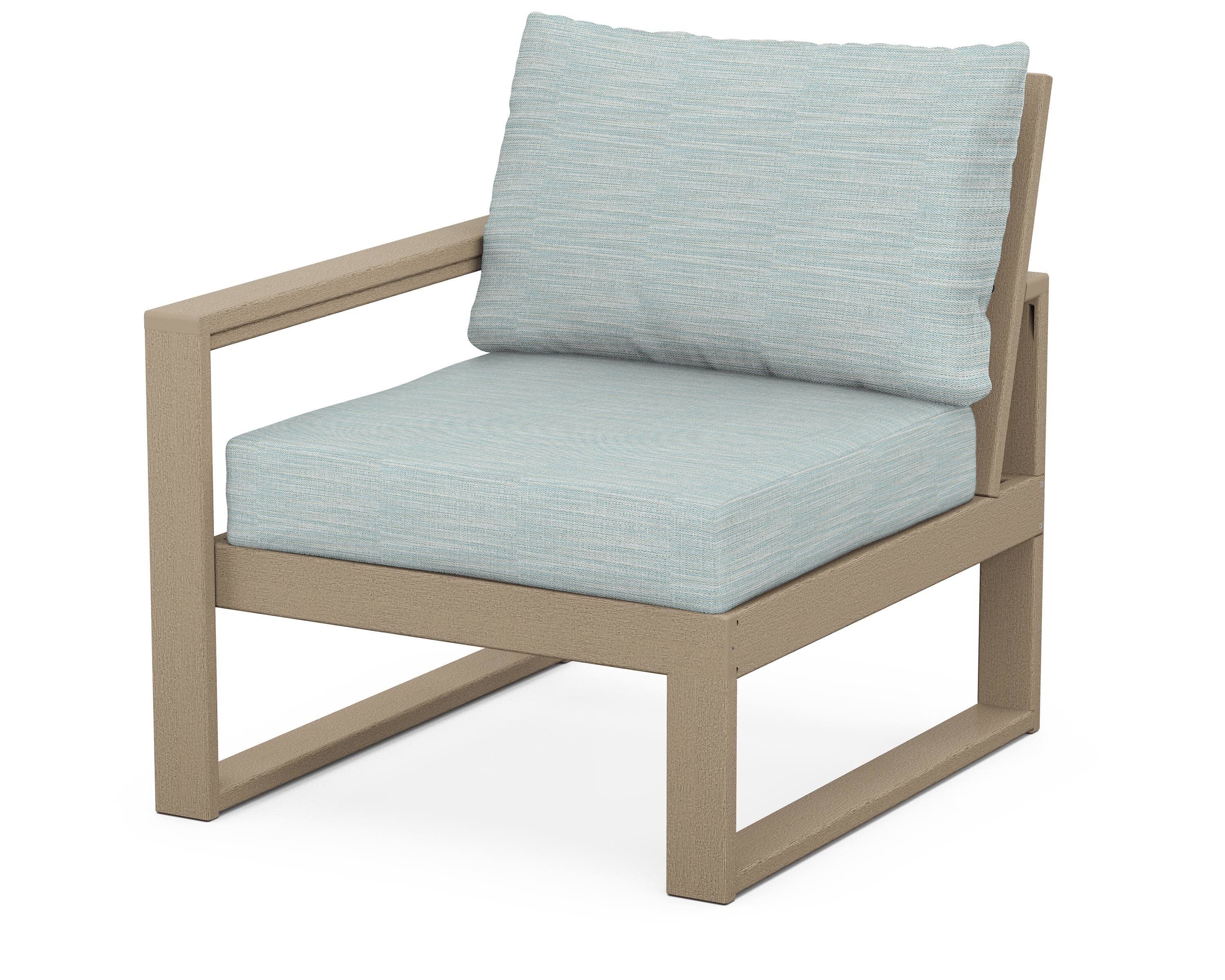 EDGE Modular Left Arm Chair in Vintage Sahara / Soothe Mist