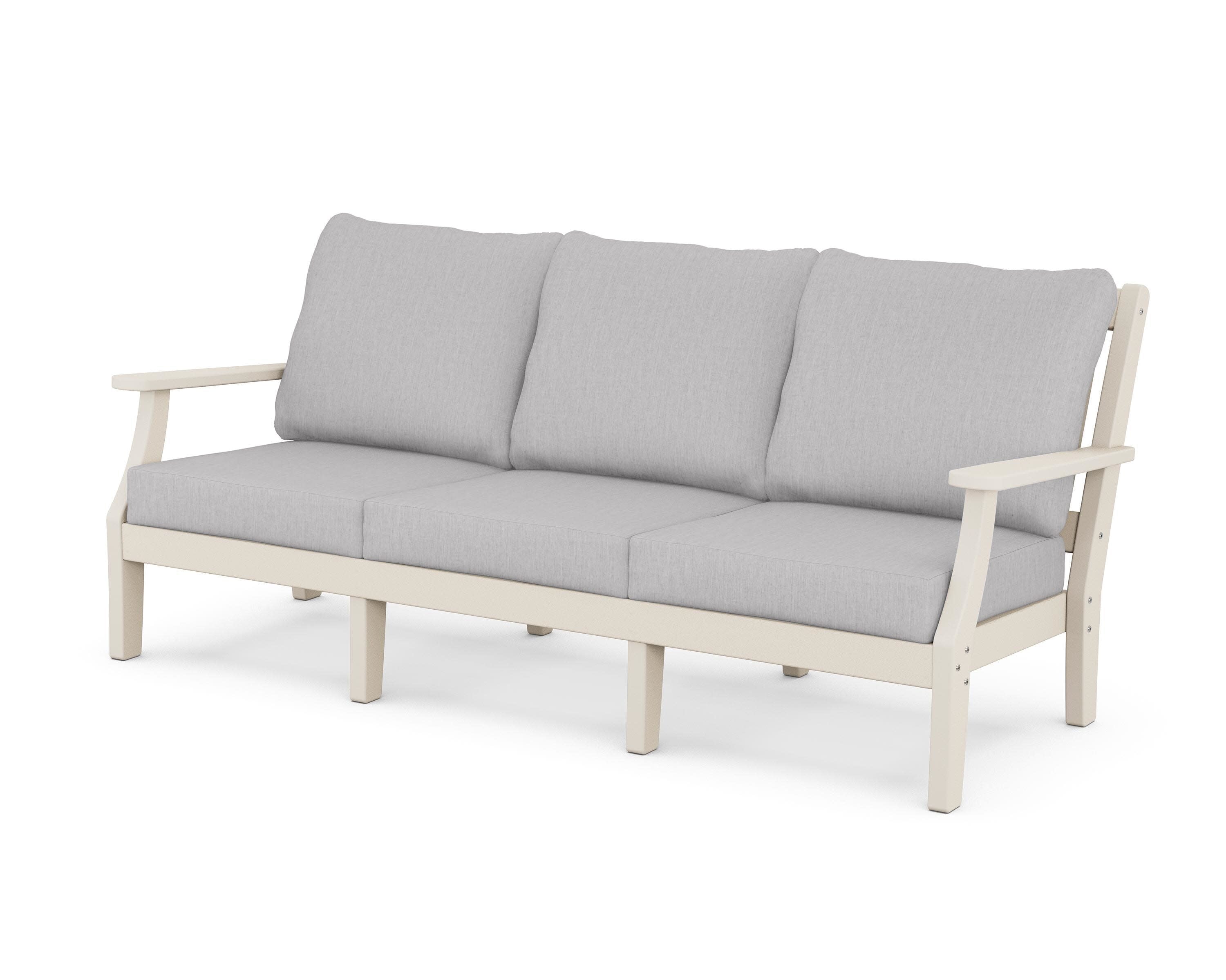 Chinoiserie Deep Seating Sofa in Sand / Granite