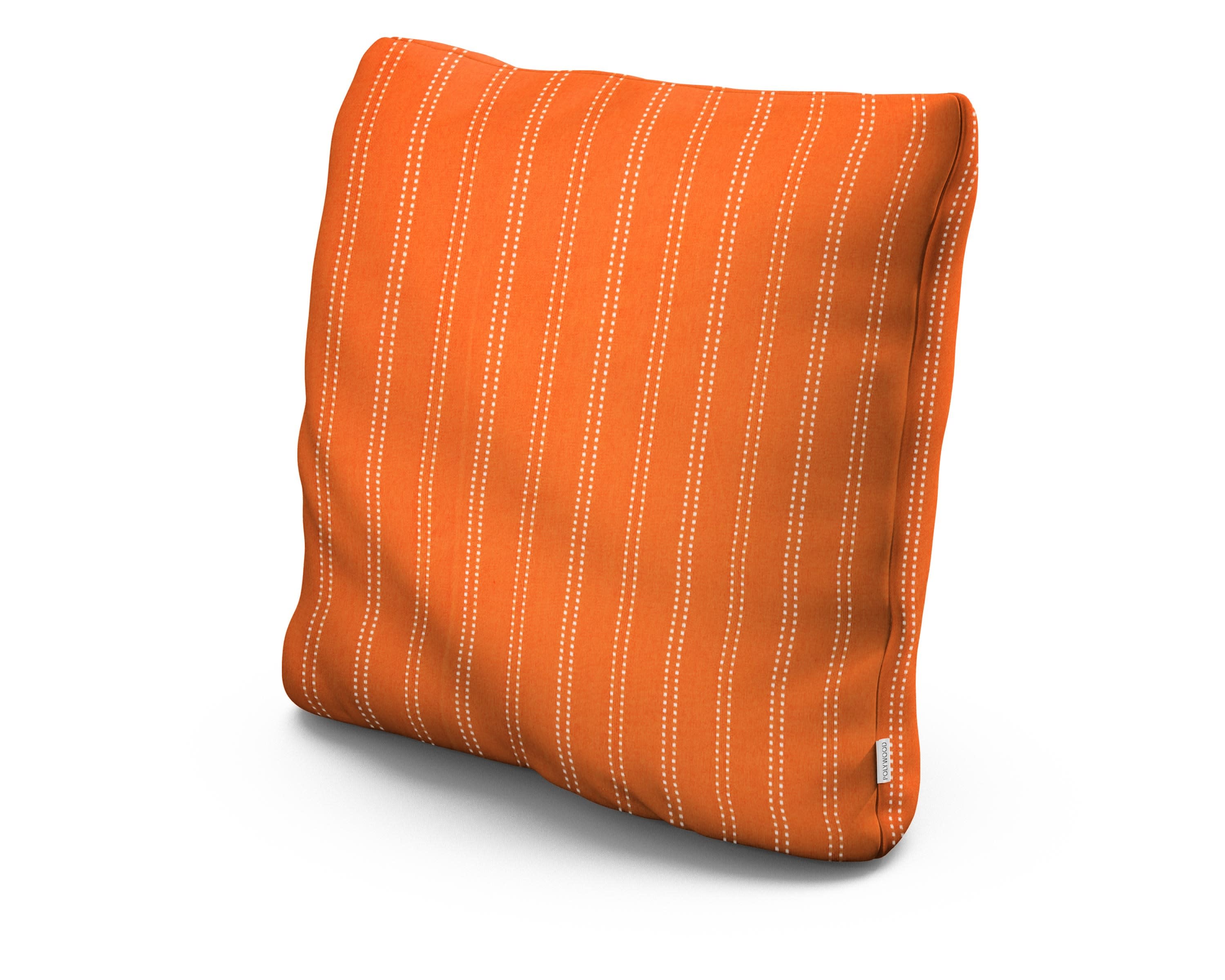 20" Outdoor Throw Pillow in Stitch Mango