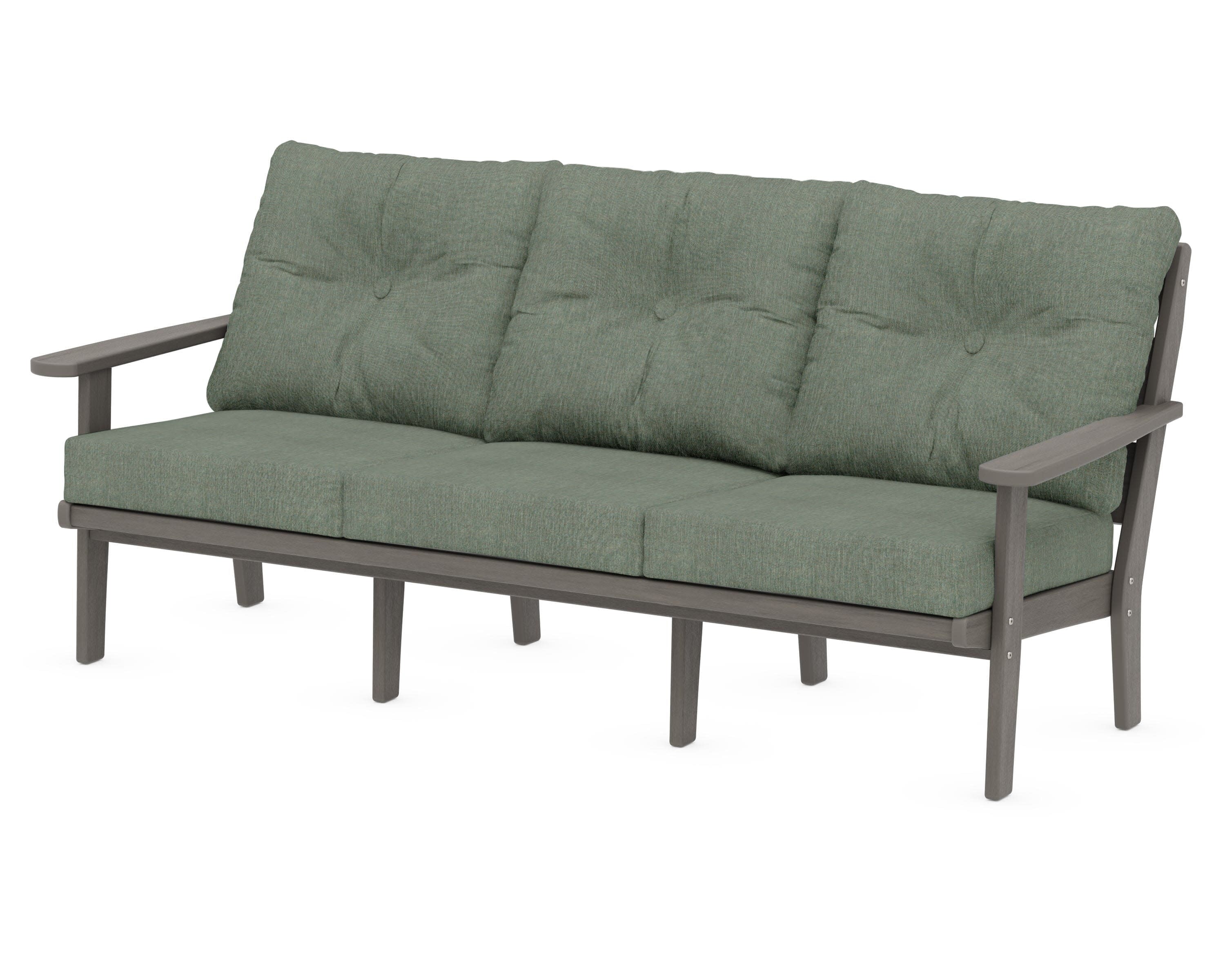 Lakeside Deep Seating Sofa in Driftwood / Cast Sage