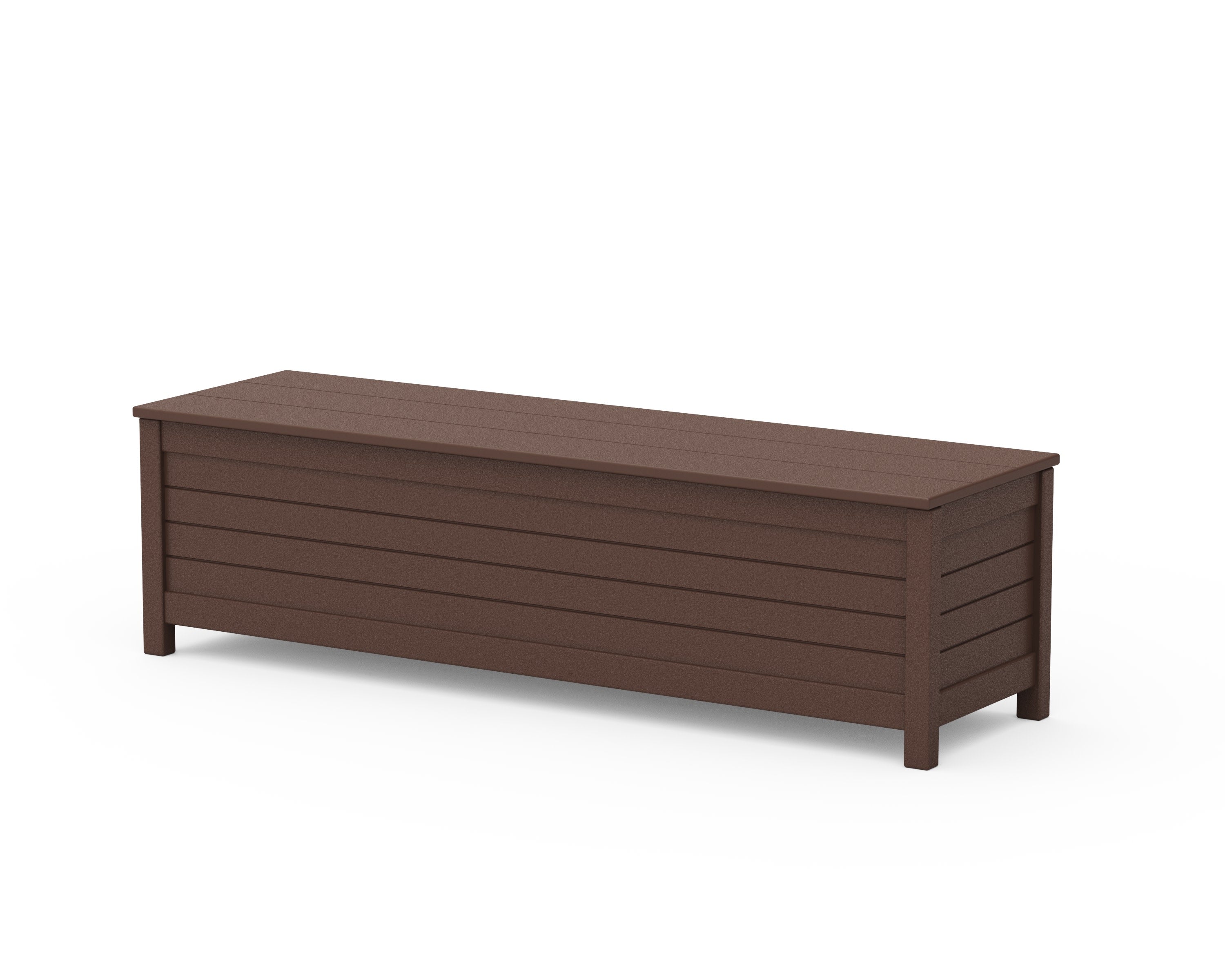 Nautical 60" Storage Bench in Mahogany