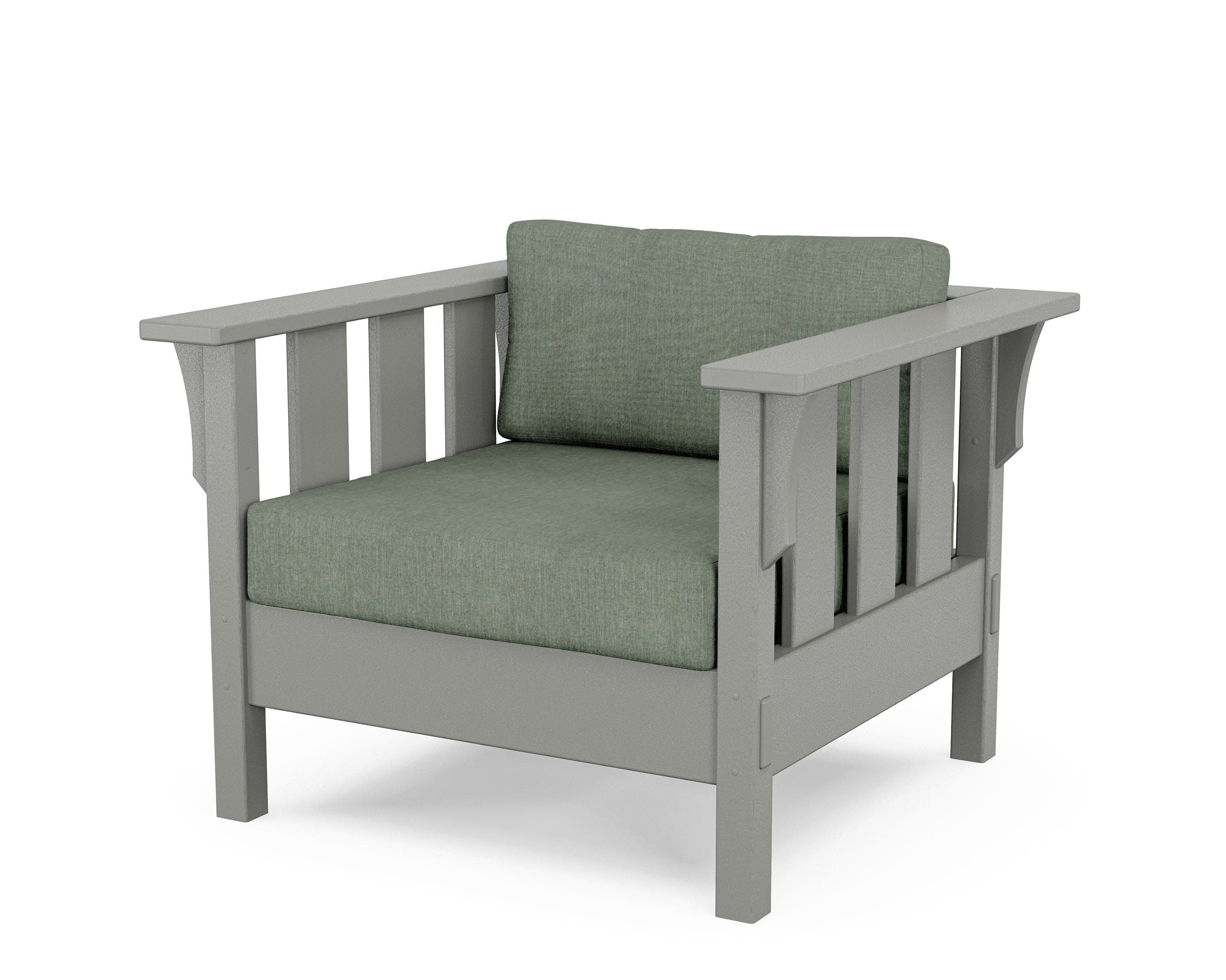 Acadia Deep Seating Chair in Slate Grey / Cast Sage