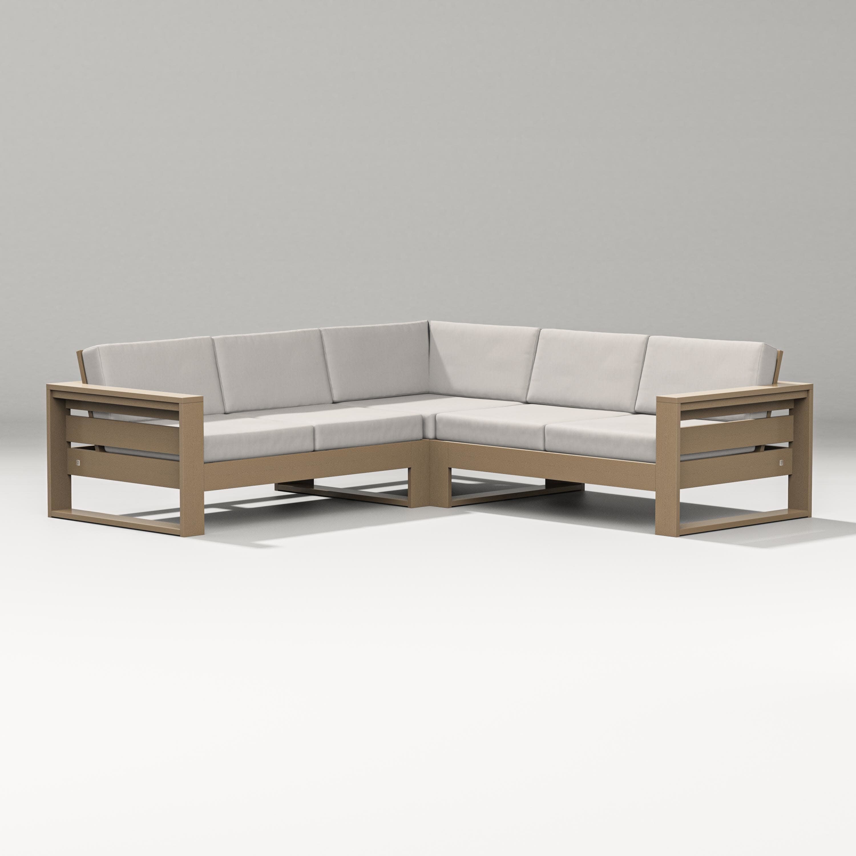 Latitude Corner Sectional in Vintage Sahara / Cast Ash