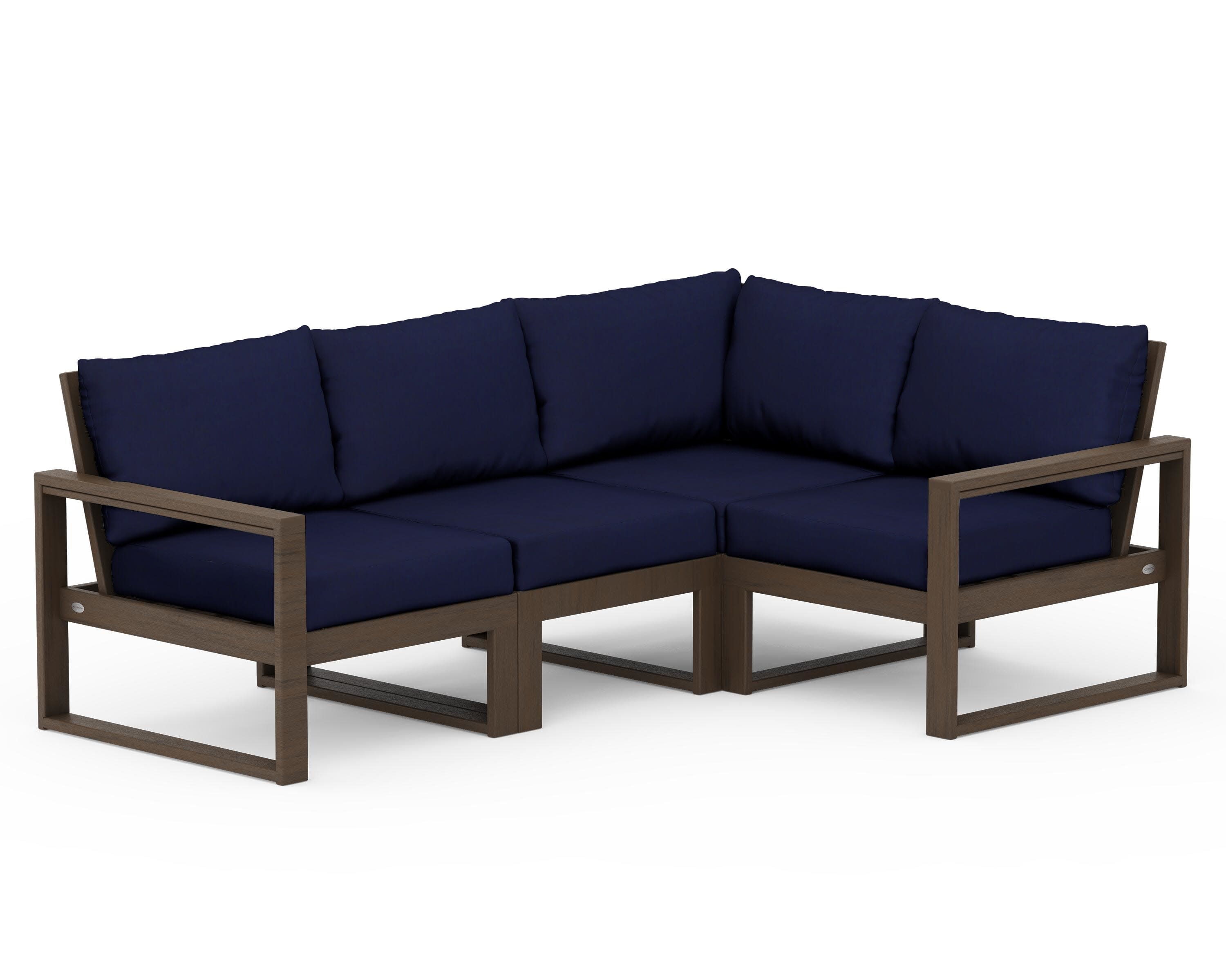 EDGE 4-Piece Modular Deep Seating Set in Kona / Navy