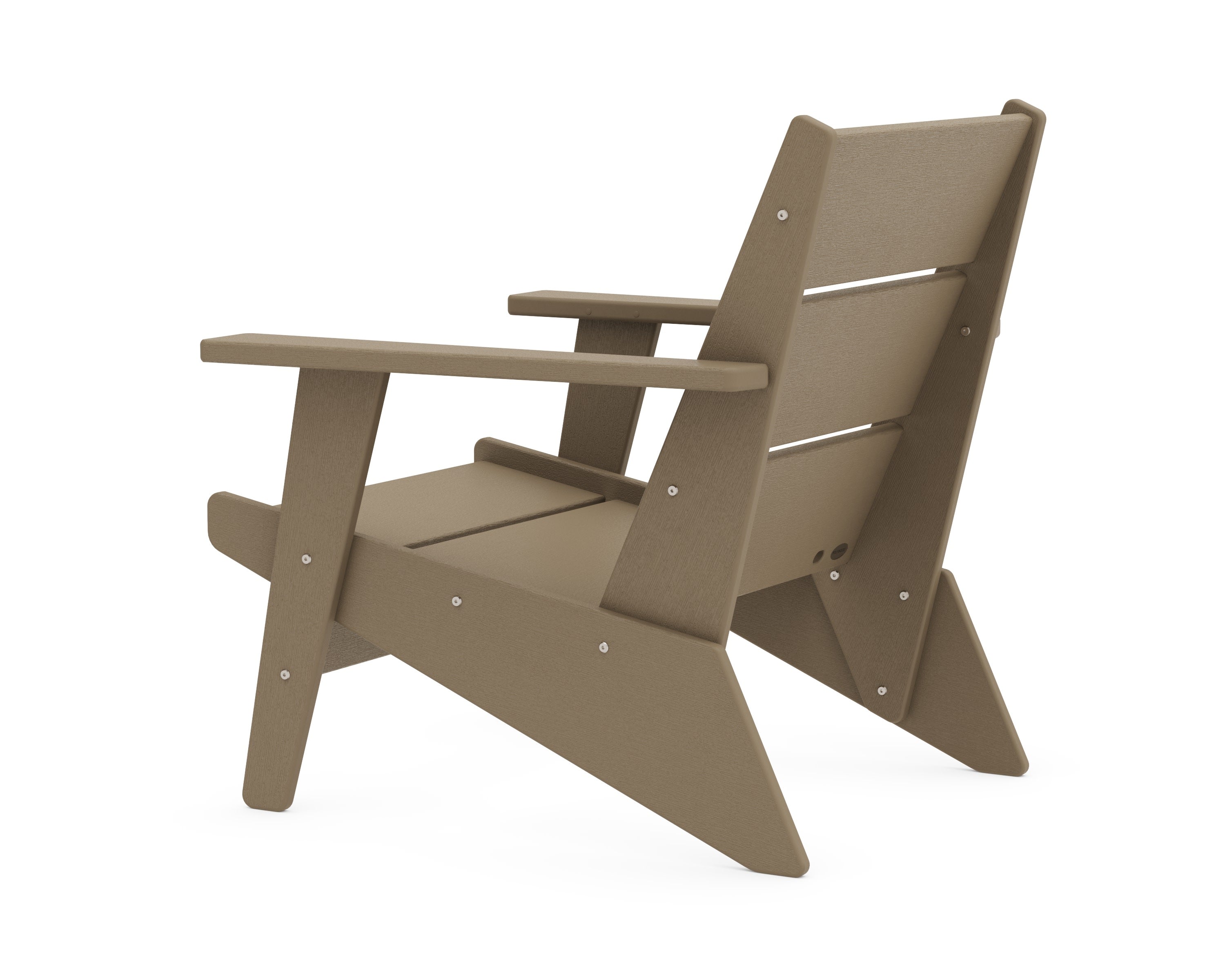 Riviera Modern Lounge Chair Frame in Vintage Sahara