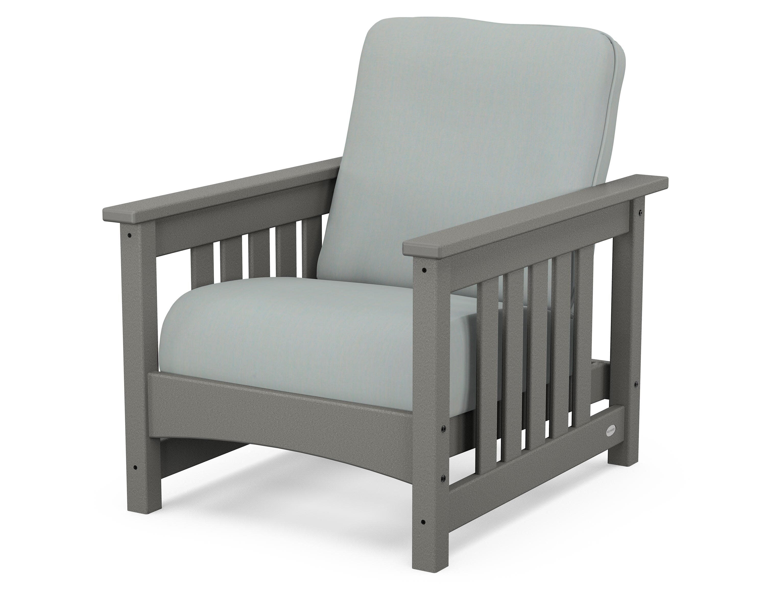 Club Mission Chair in Slate Grey / Spa