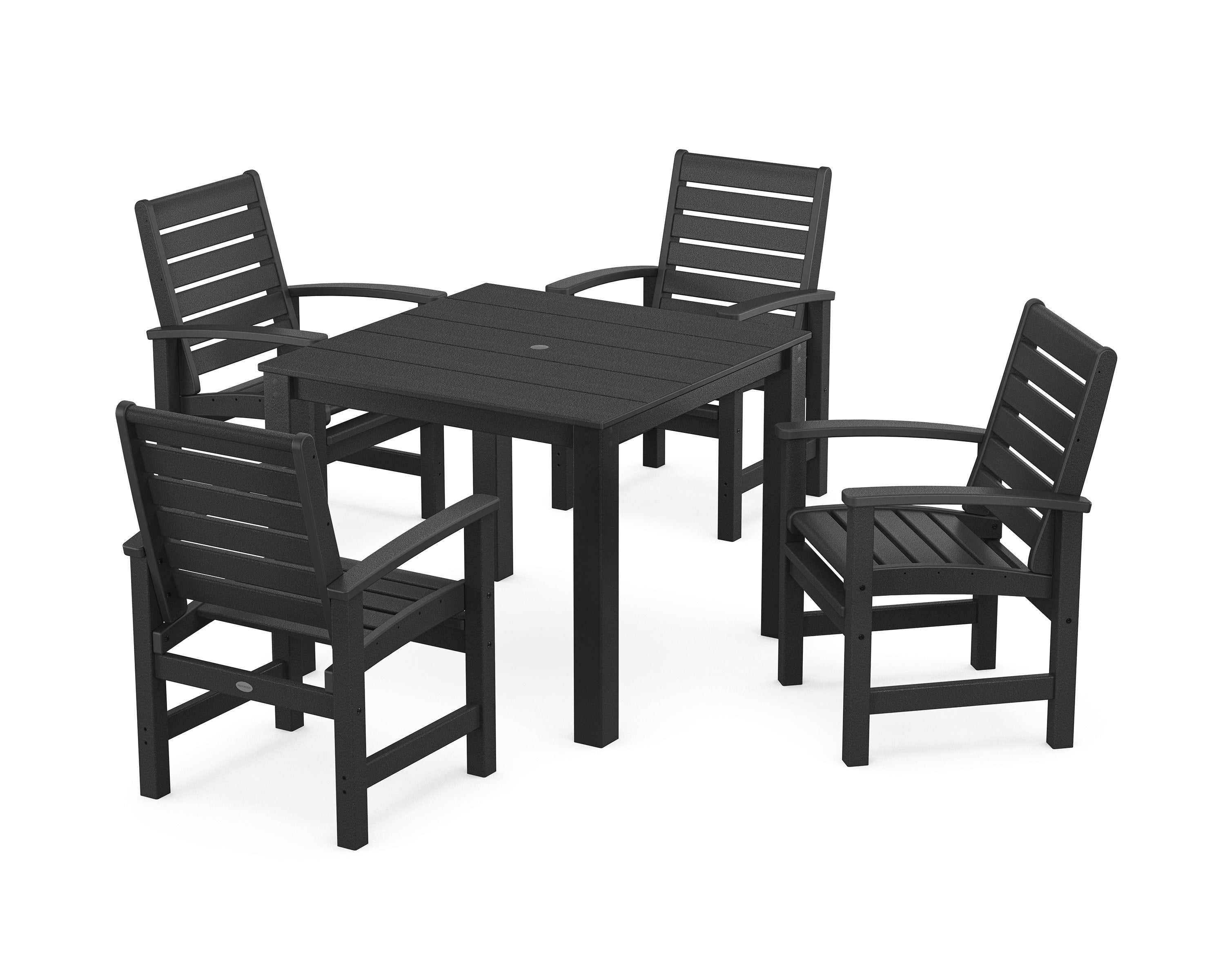 Signature 5-Piece Parsons Dining Set in Black