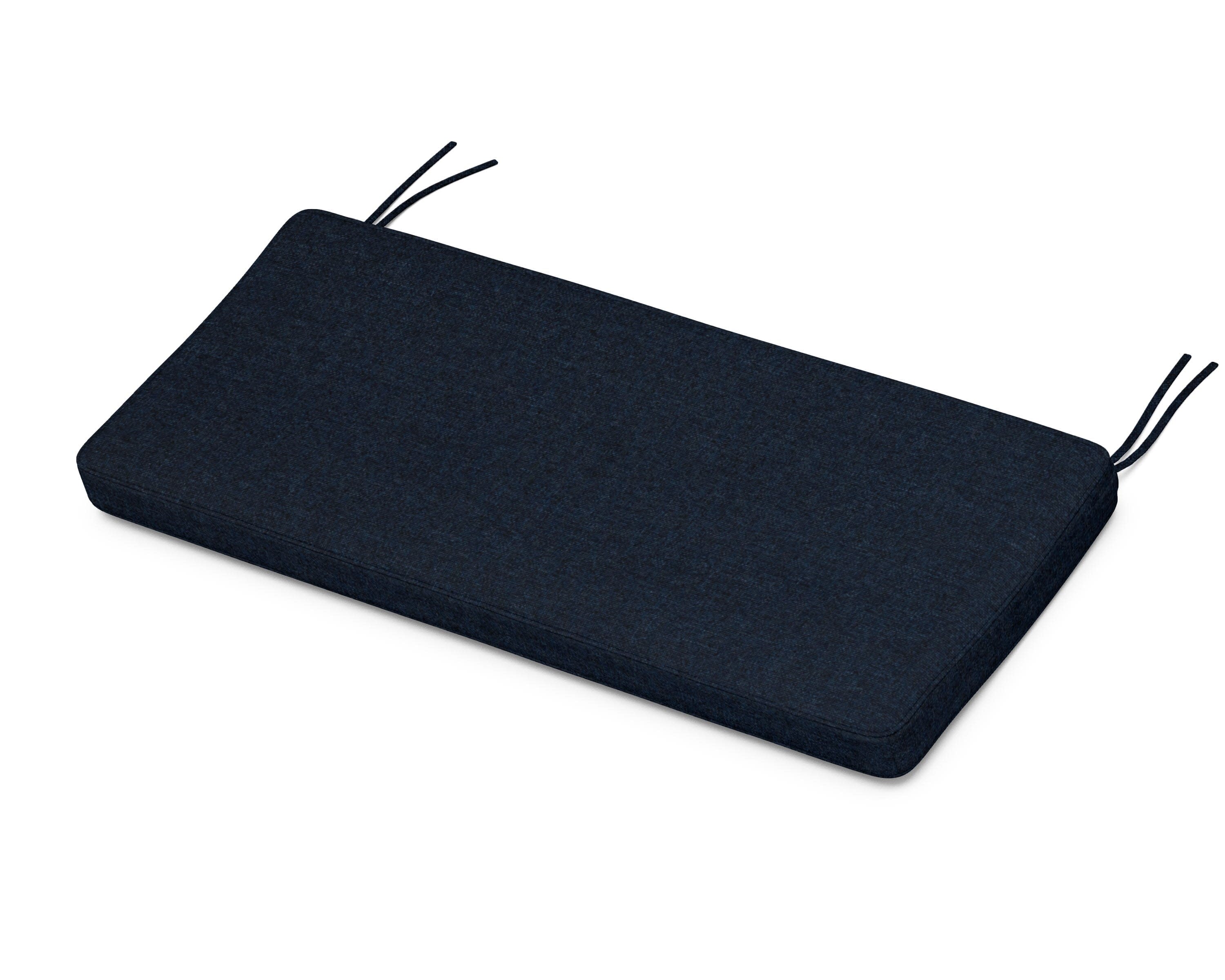 Chinoiserie Bench Seat Cushion in Marine Indigo