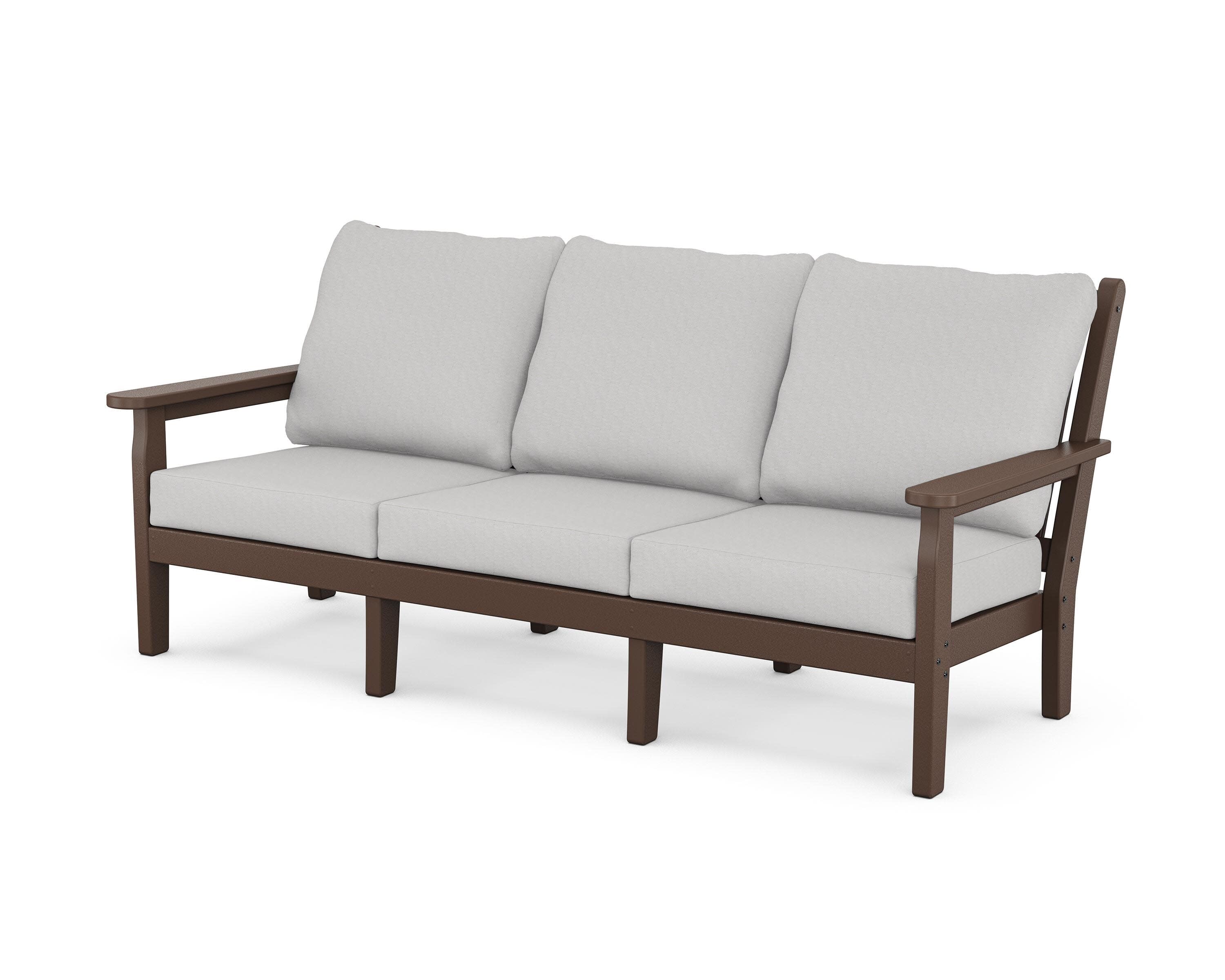 Chippendale Deep Seating Sofa in Mahogany / Diamond in the Rough