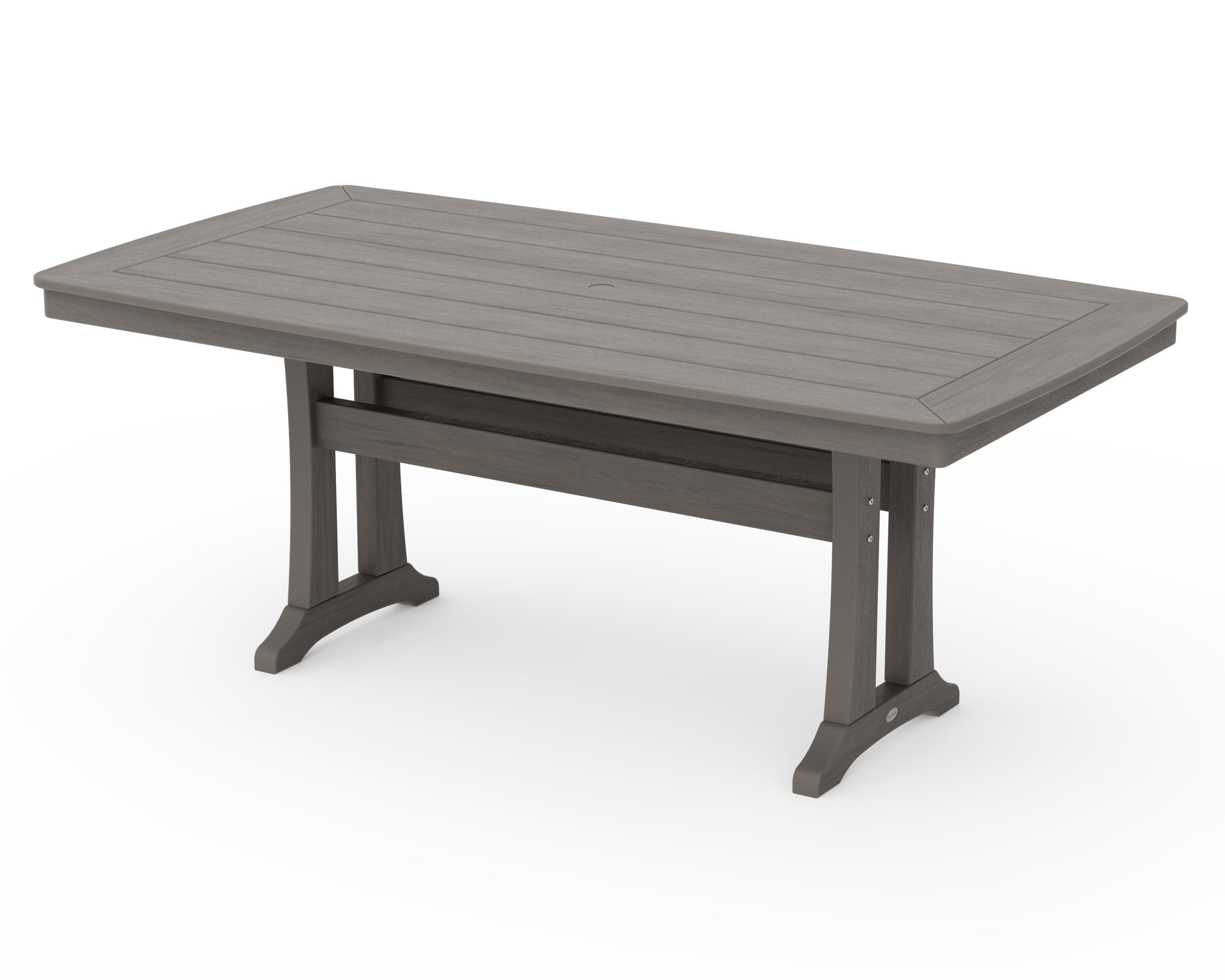 Nautical Trestle 38" x 73" Dining Table in Driftwood