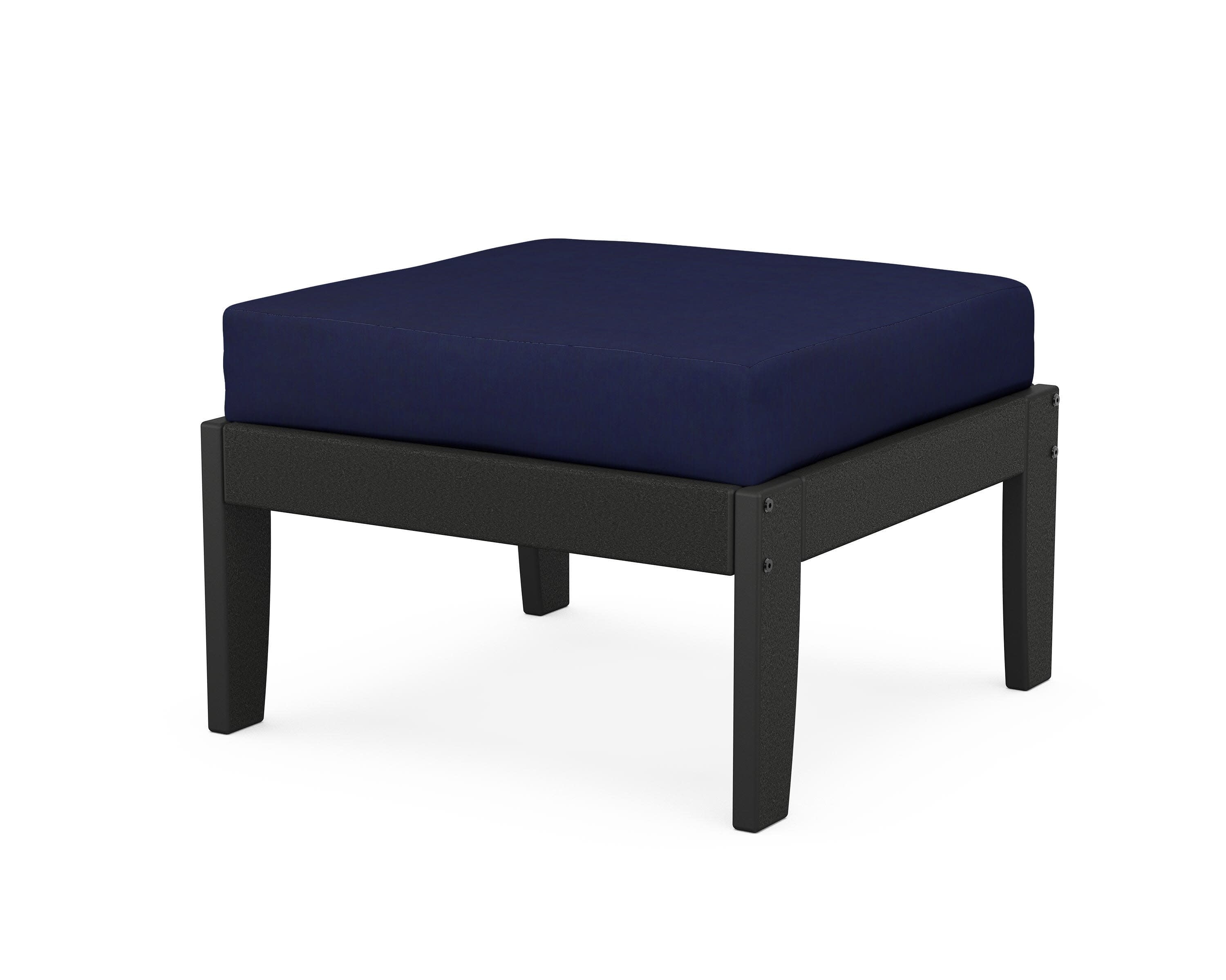 Modular Ottoman - Classic in Black / Navy