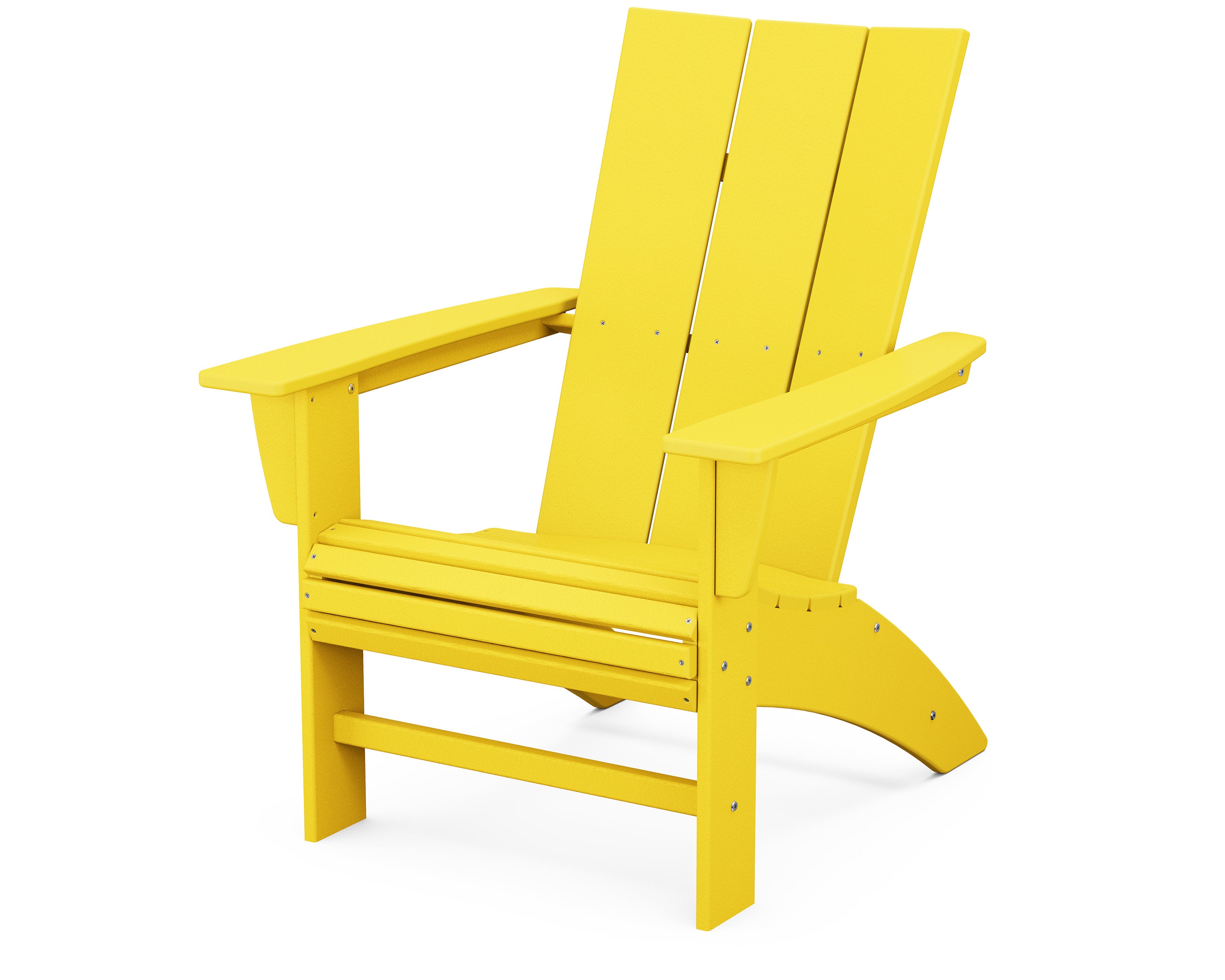 Modern Curveback Adirondack Chair in Lemon