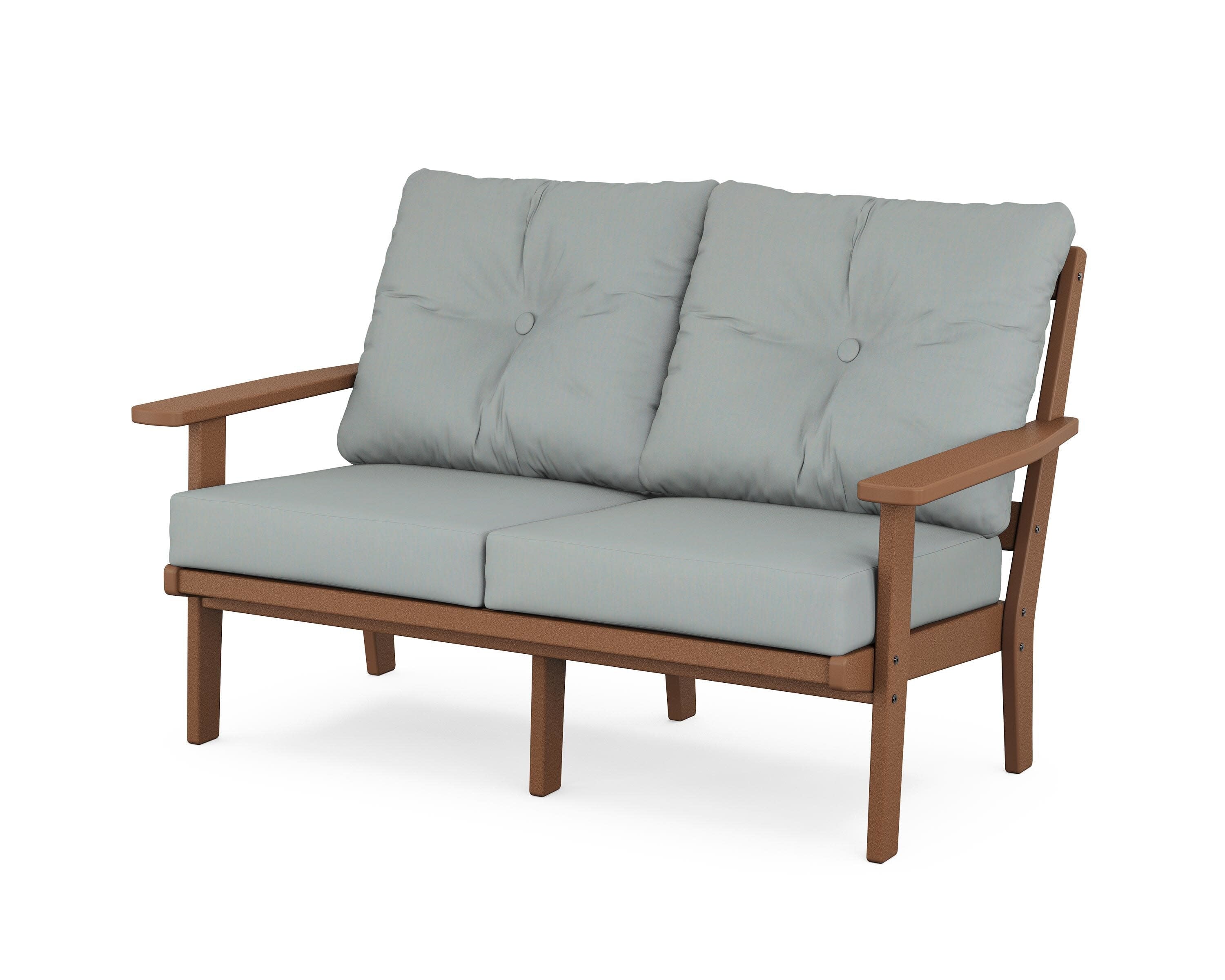 Prairie Deep SeatingLoveseat in Teak / Spa