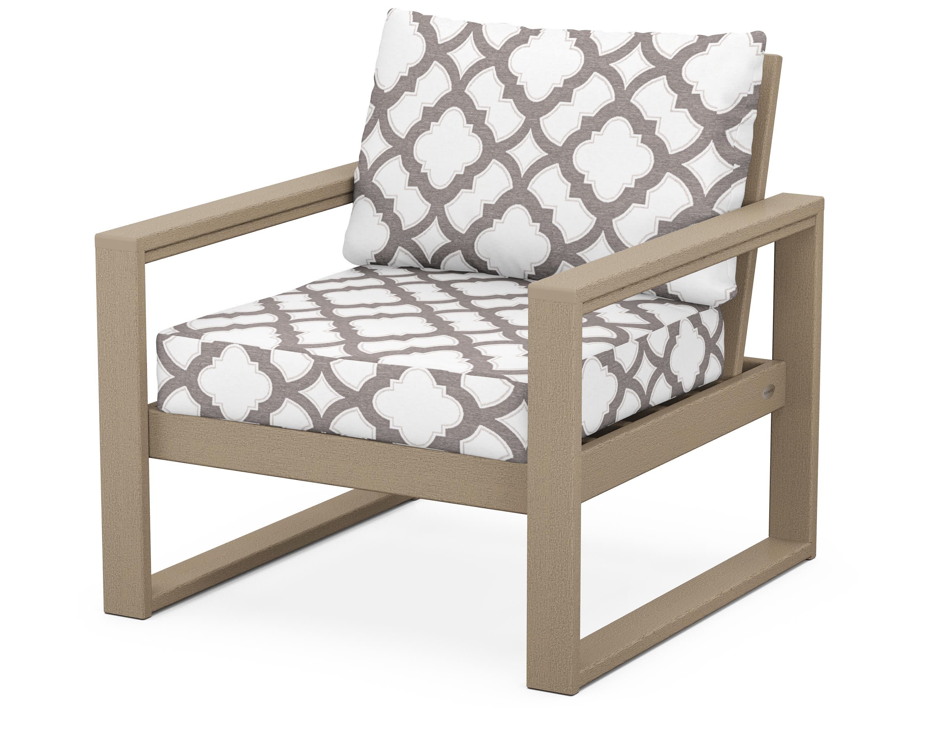 EDGE Club Chair in Vintage Sahara / Trellis Grey Mist