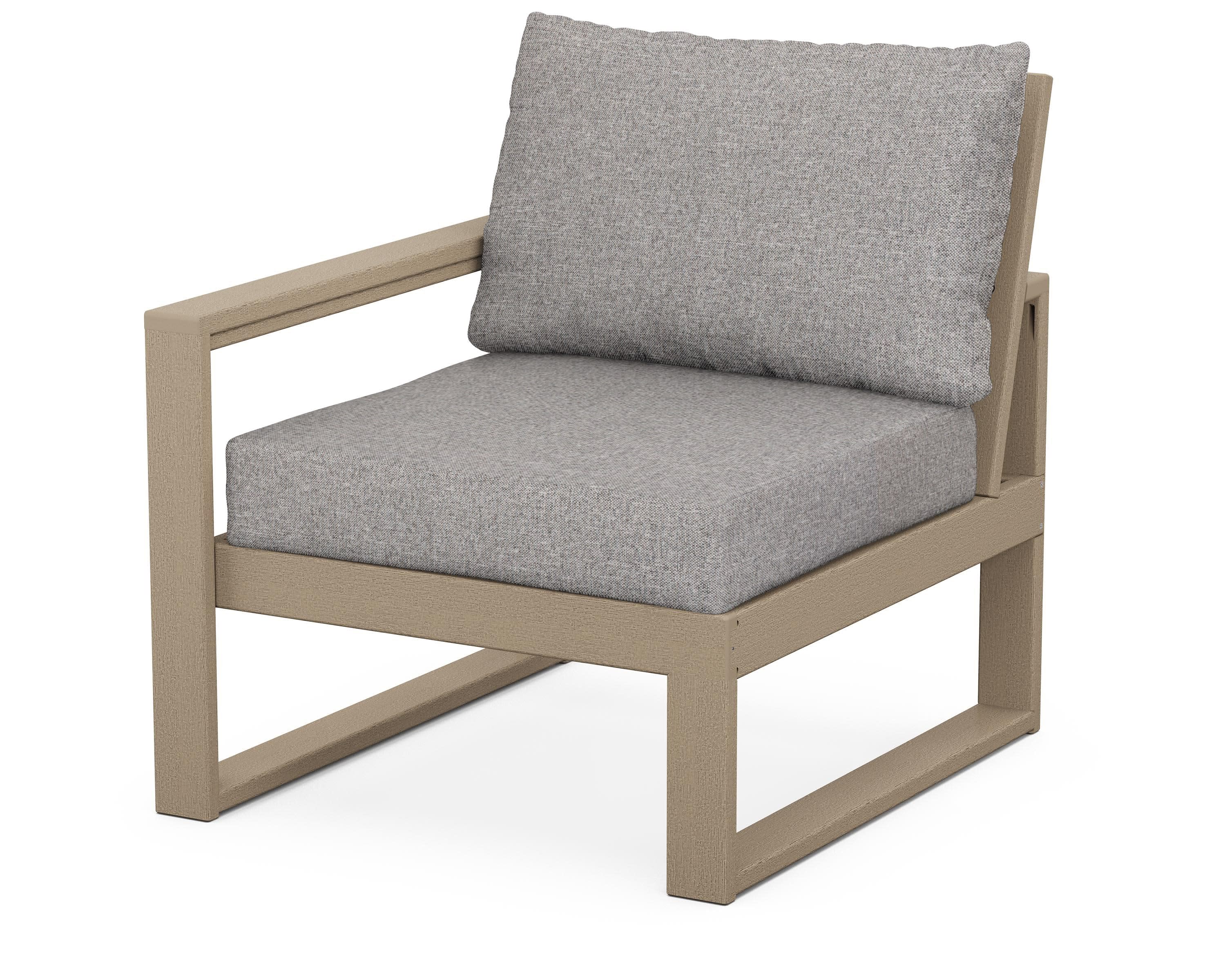 EDGE Modular Left Arm Chair in Vintage Sahara / Grey Mist