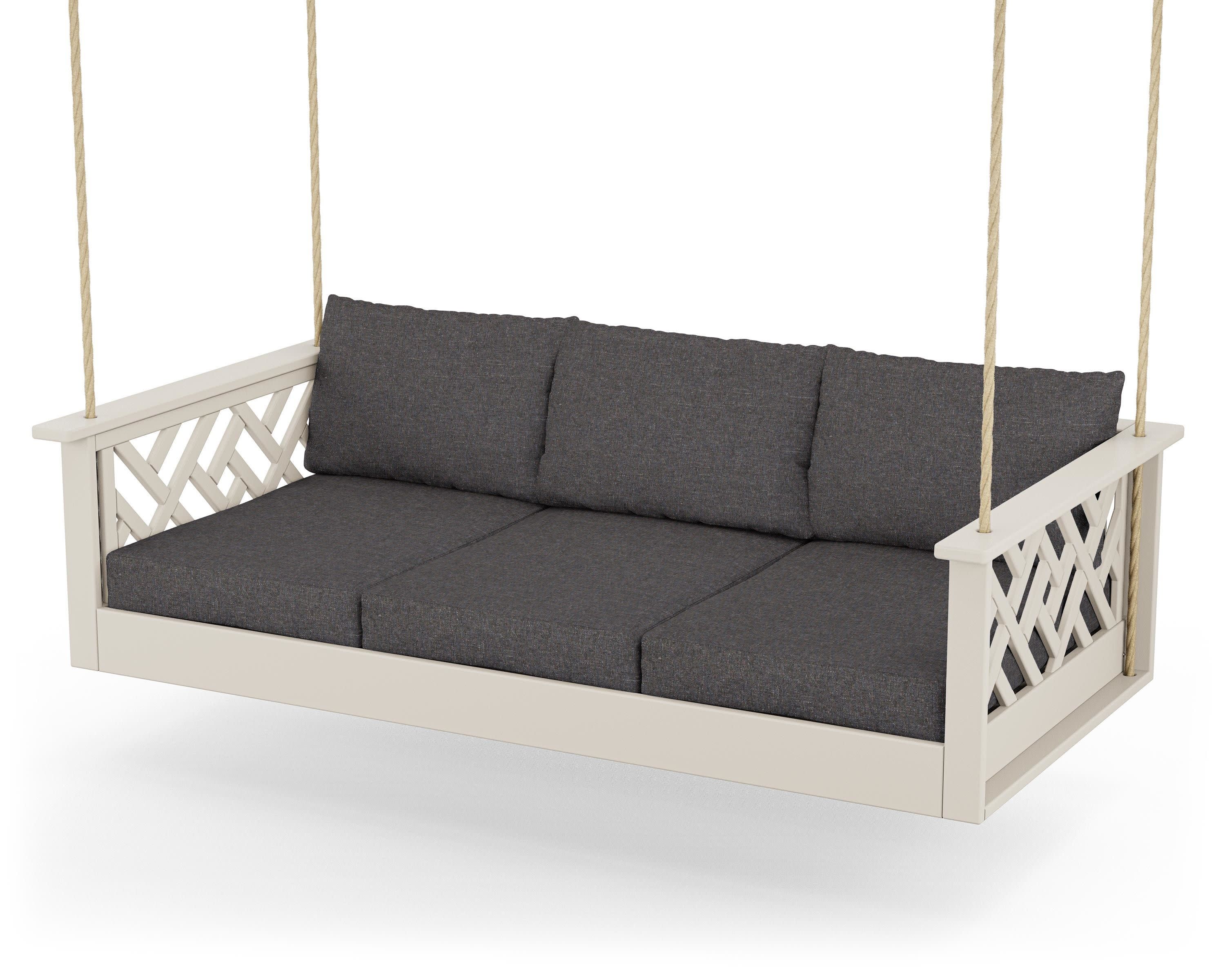 Chippendale Daybed Swing in Sand / Ash Charcoal