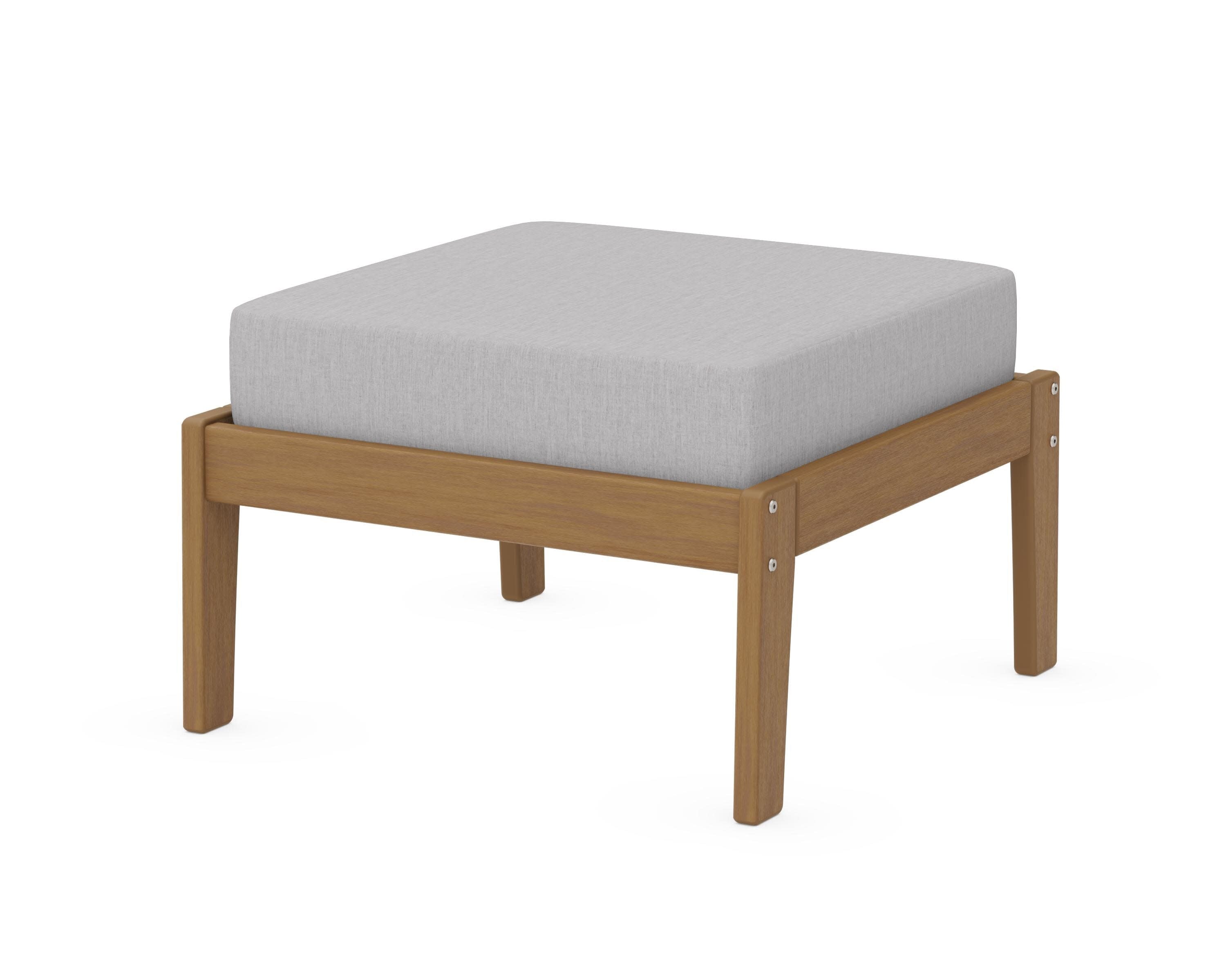 Deep Seating Ottoman in Natural / Granite