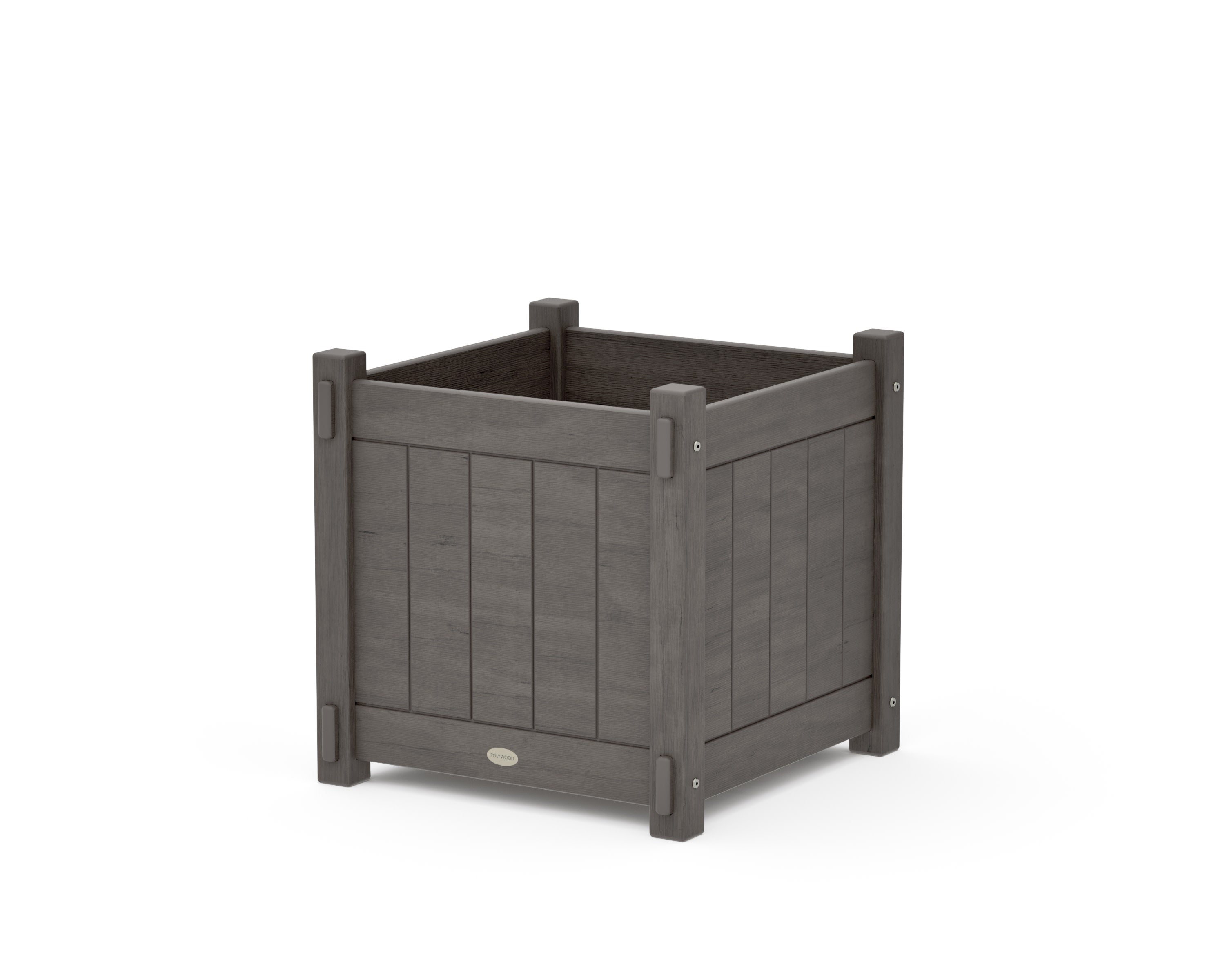 Vineyard Large Square Planter Box in Driftwood