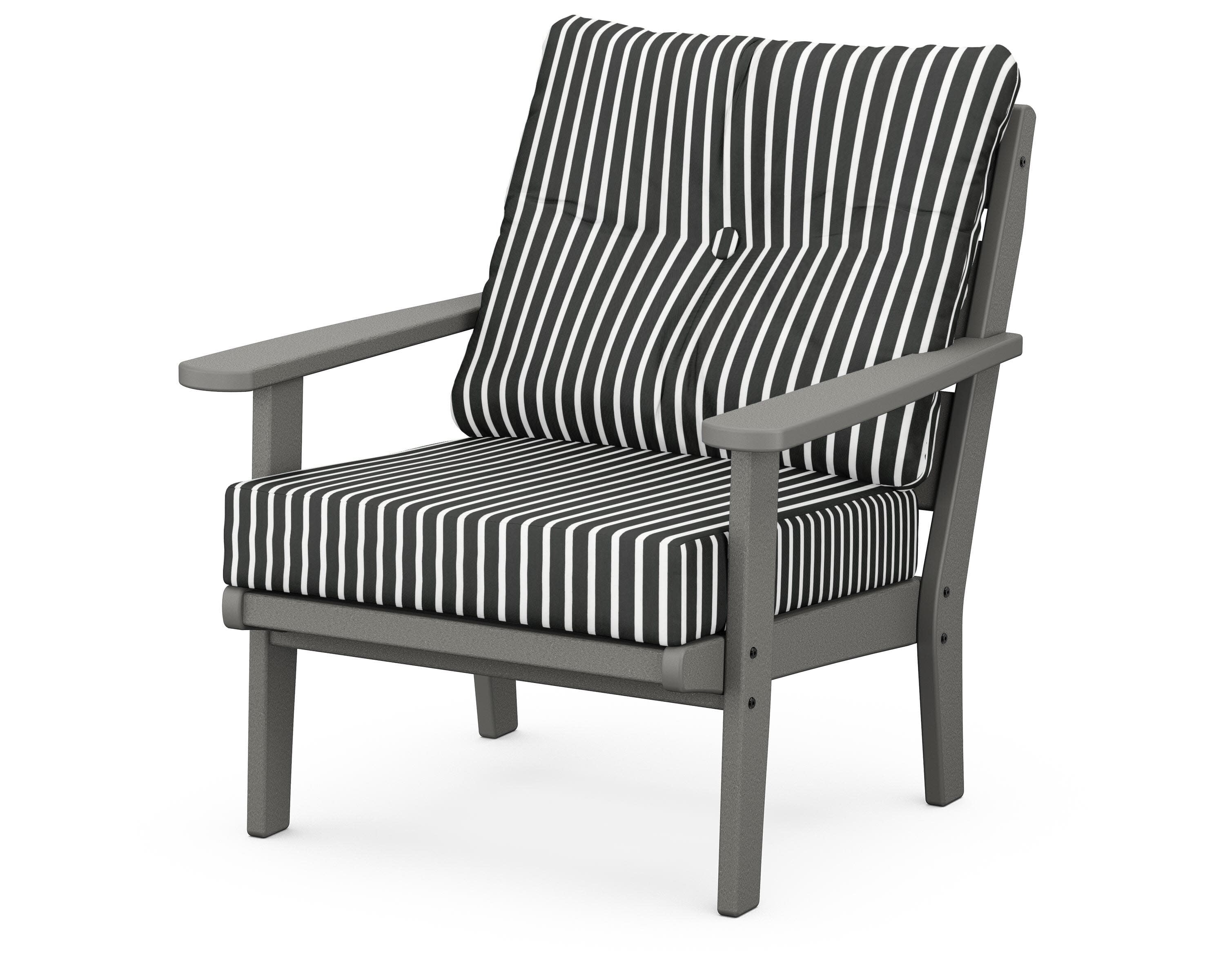 Lakeside Deep Seating Chair in Slate Grey / Shore Classic