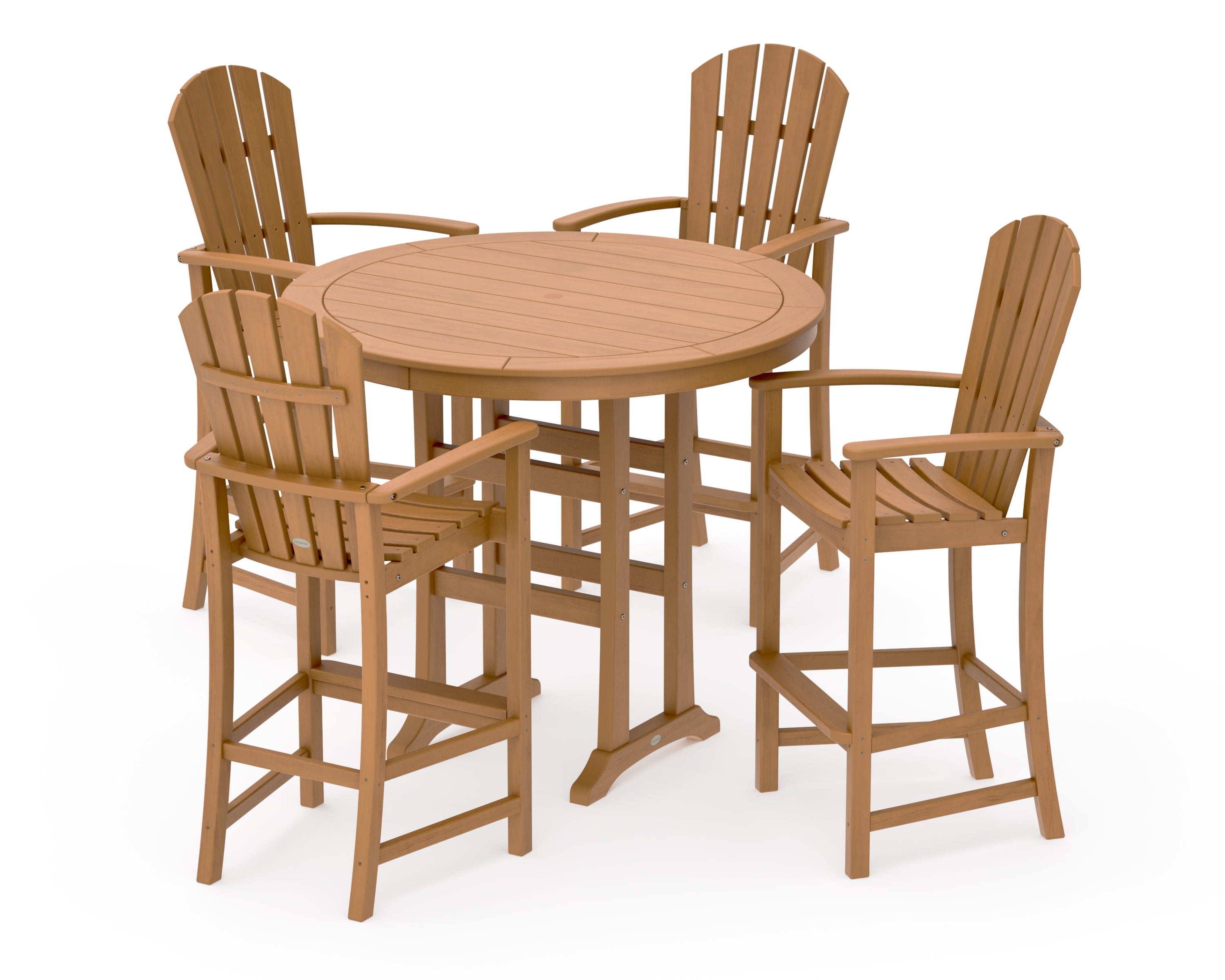 Palm Coast 5-Piece Round Bar Set in Natural
