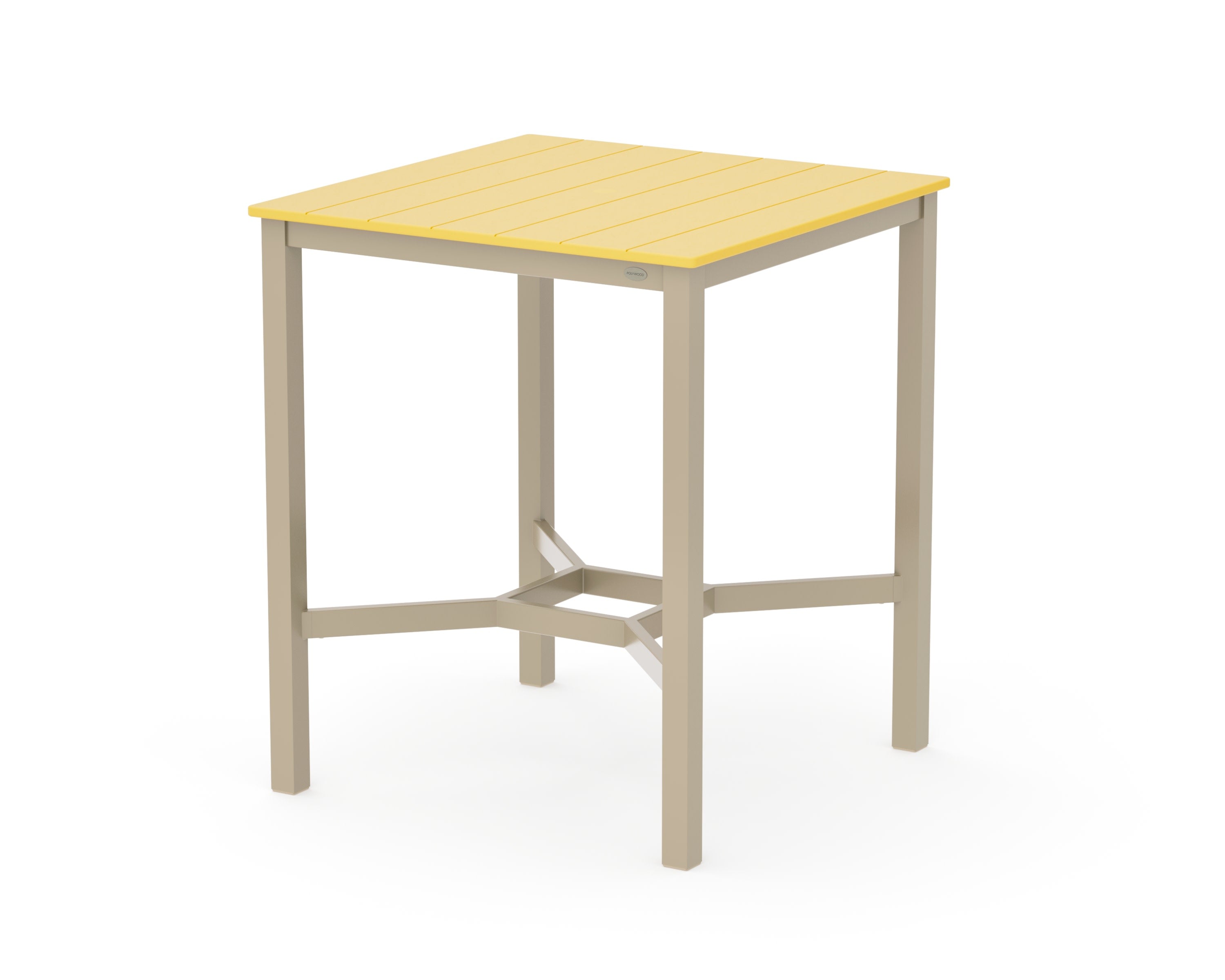 Main Street 36 x 36 Bar Table in Sand / Lemon