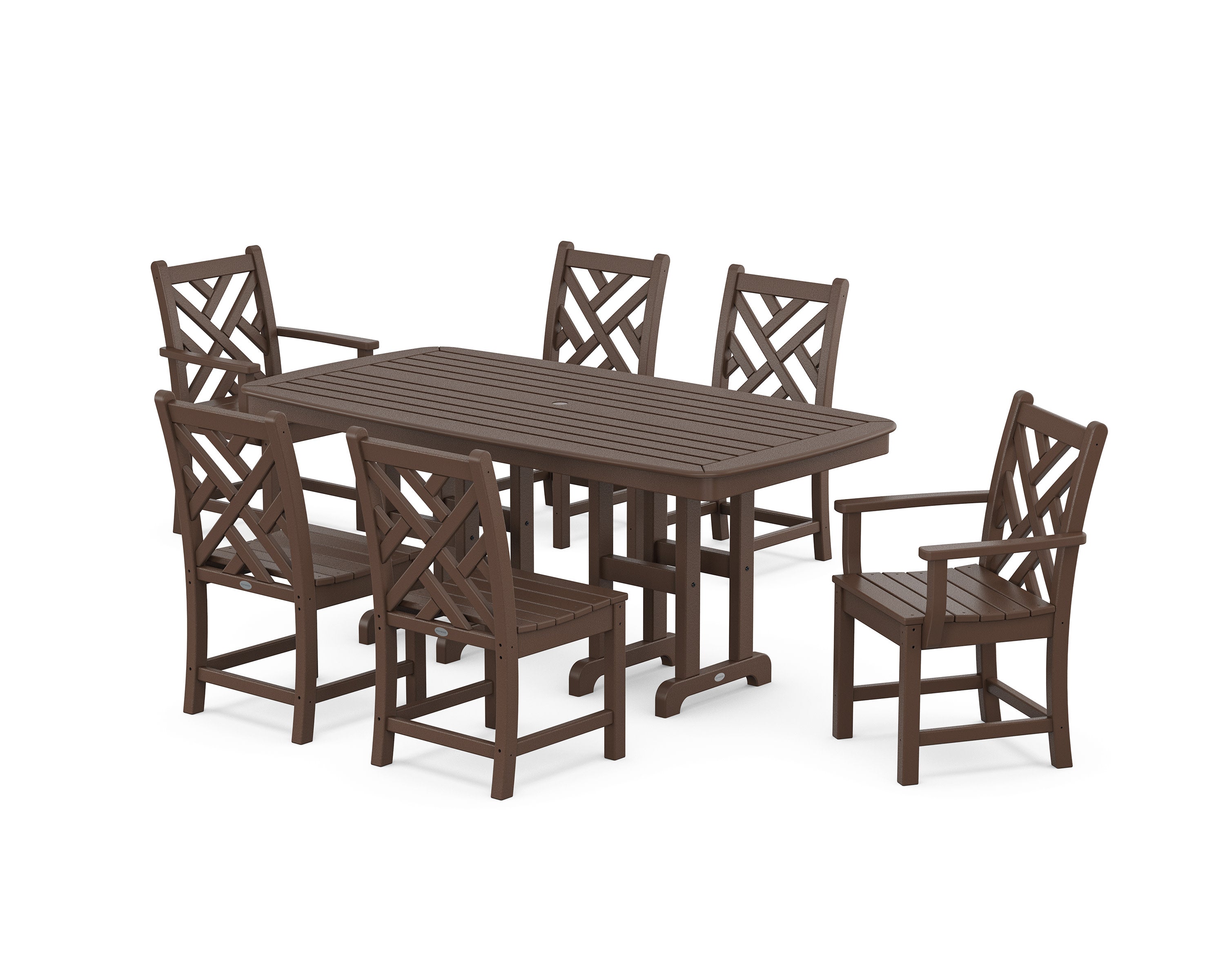 Chippendale 7-Piece Dining Set in Mahogany