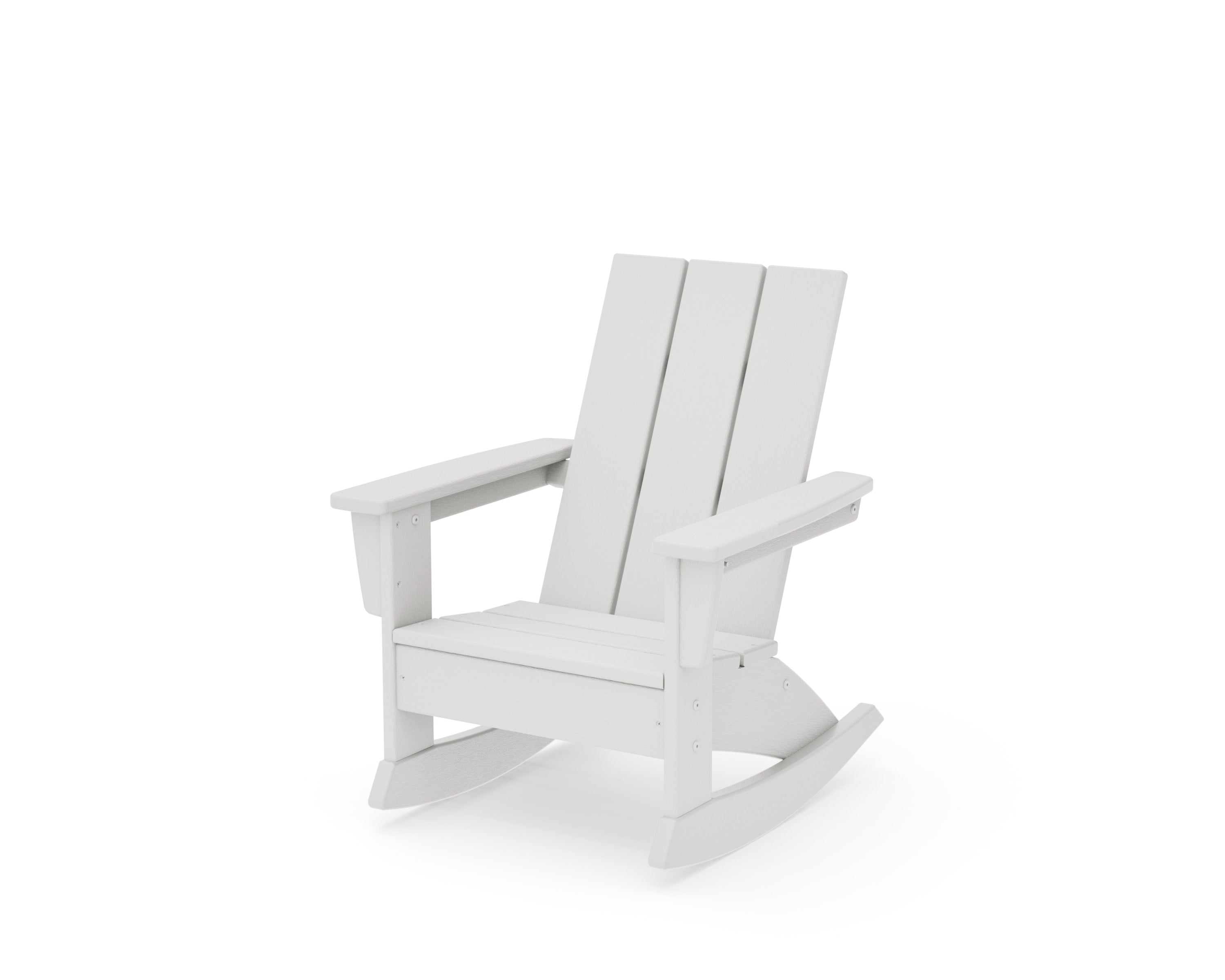 Kids Modern Adirondack Rocking Chair in Vintage White