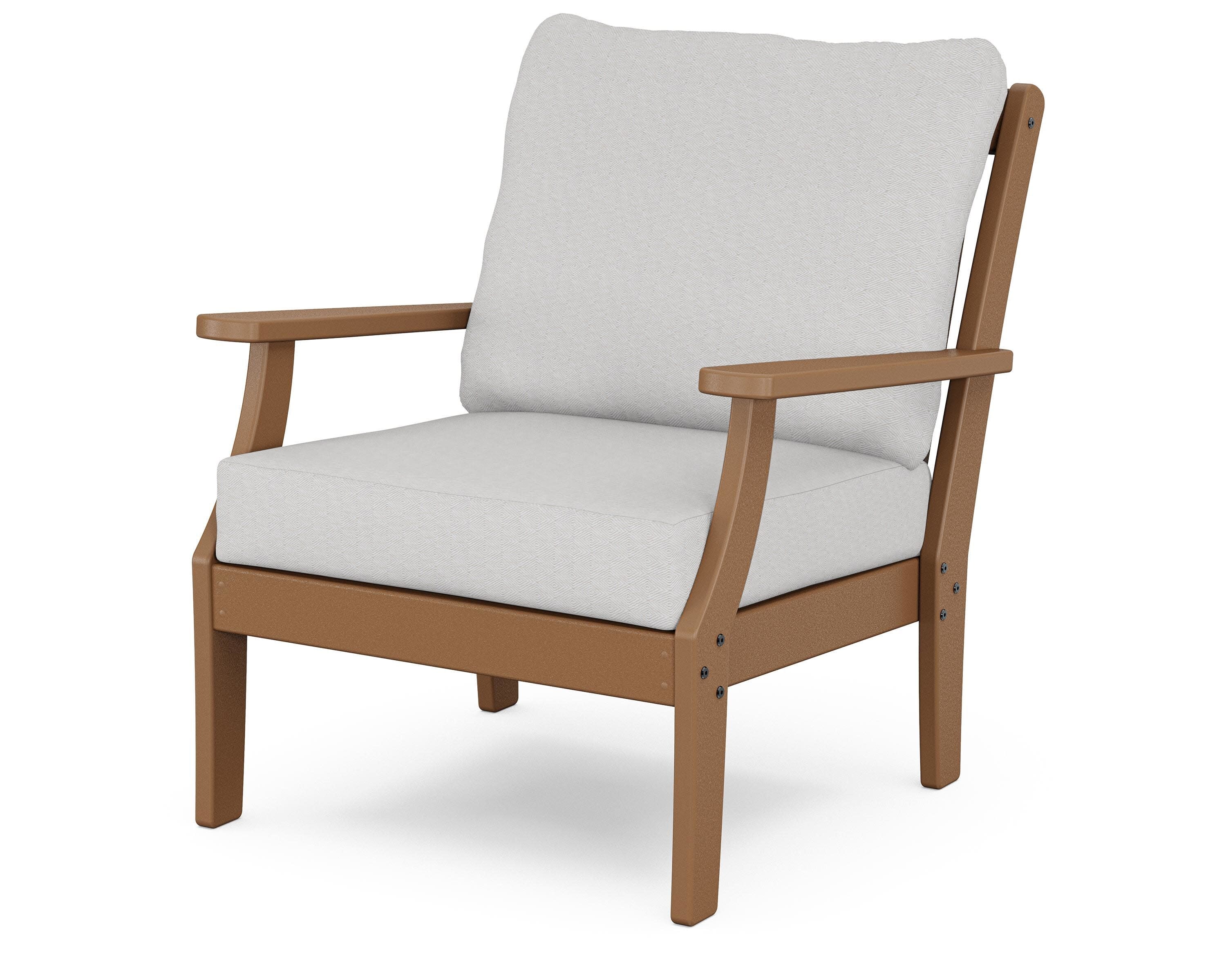 Braxton Deep Seating Chair in Teak / Diamond in the Rough