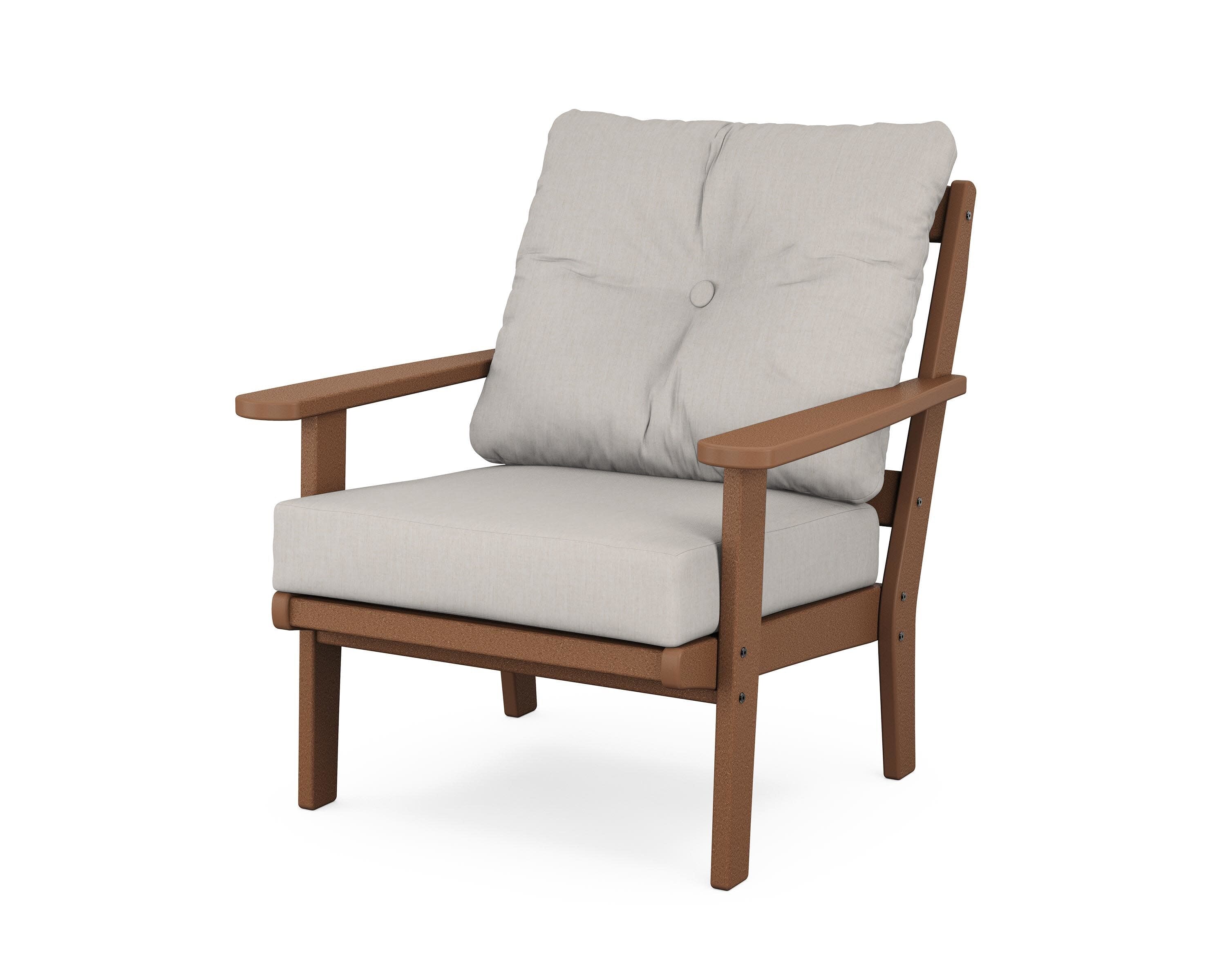Mission Deep Seating Chair in Teak / Cast Ash