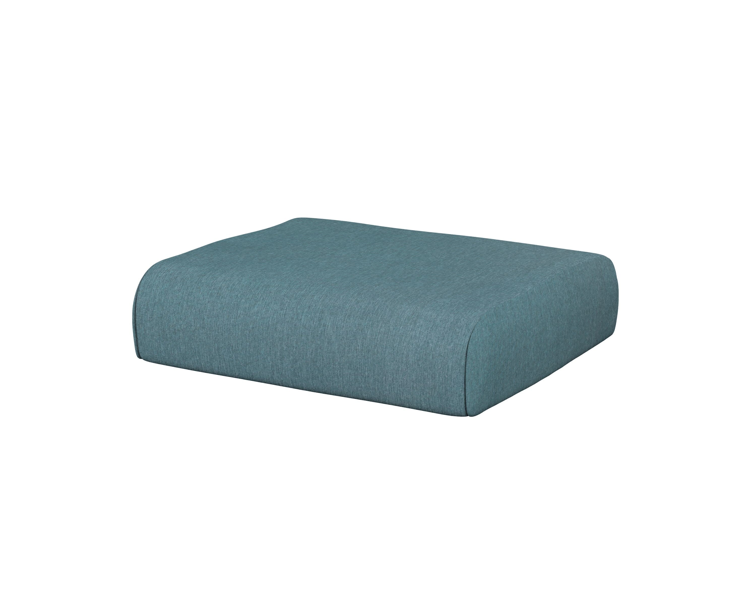 Club Ottoman Cushion in Ocean Teal
