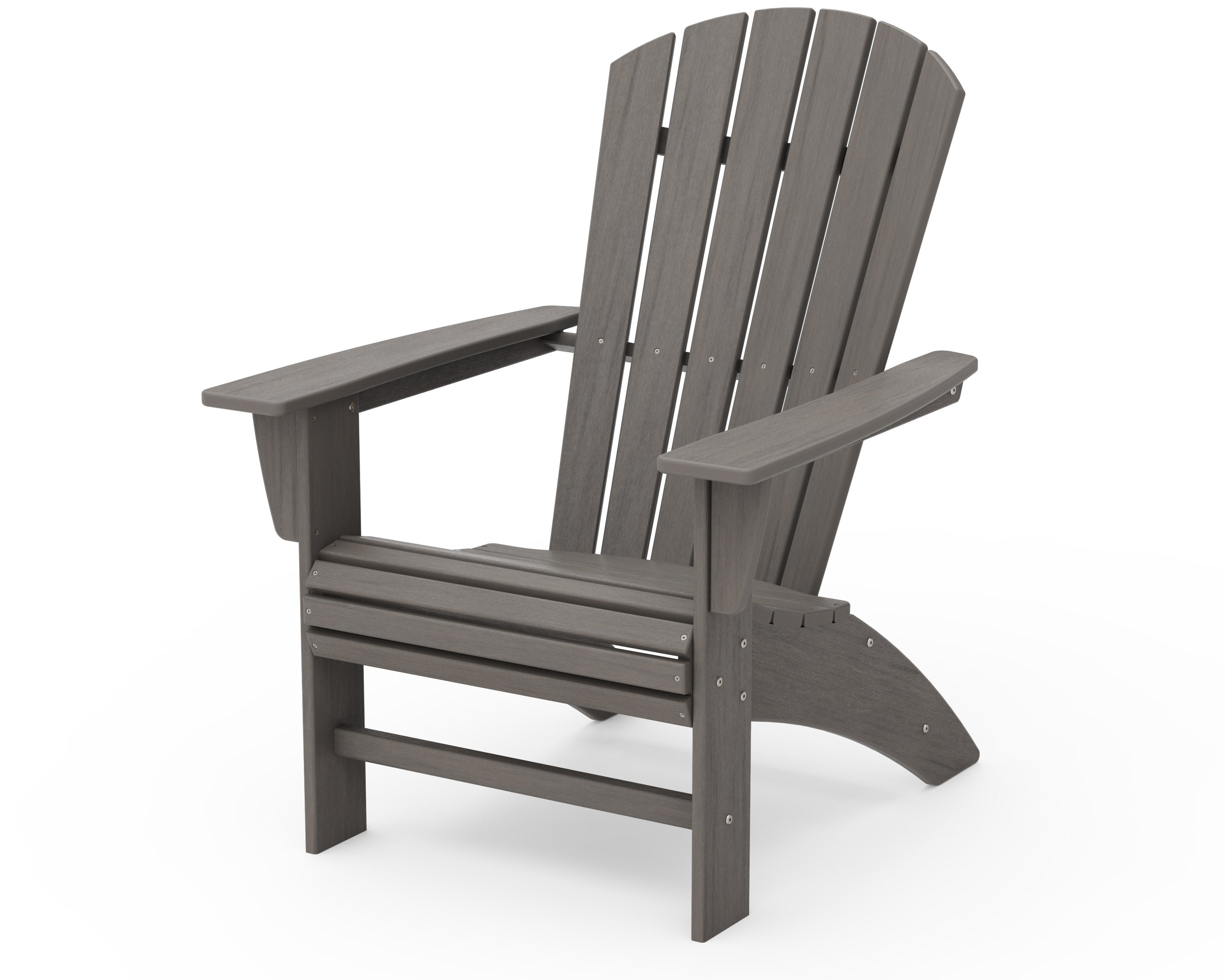 Nautical Curveback Adirondack Chair in Driftwood