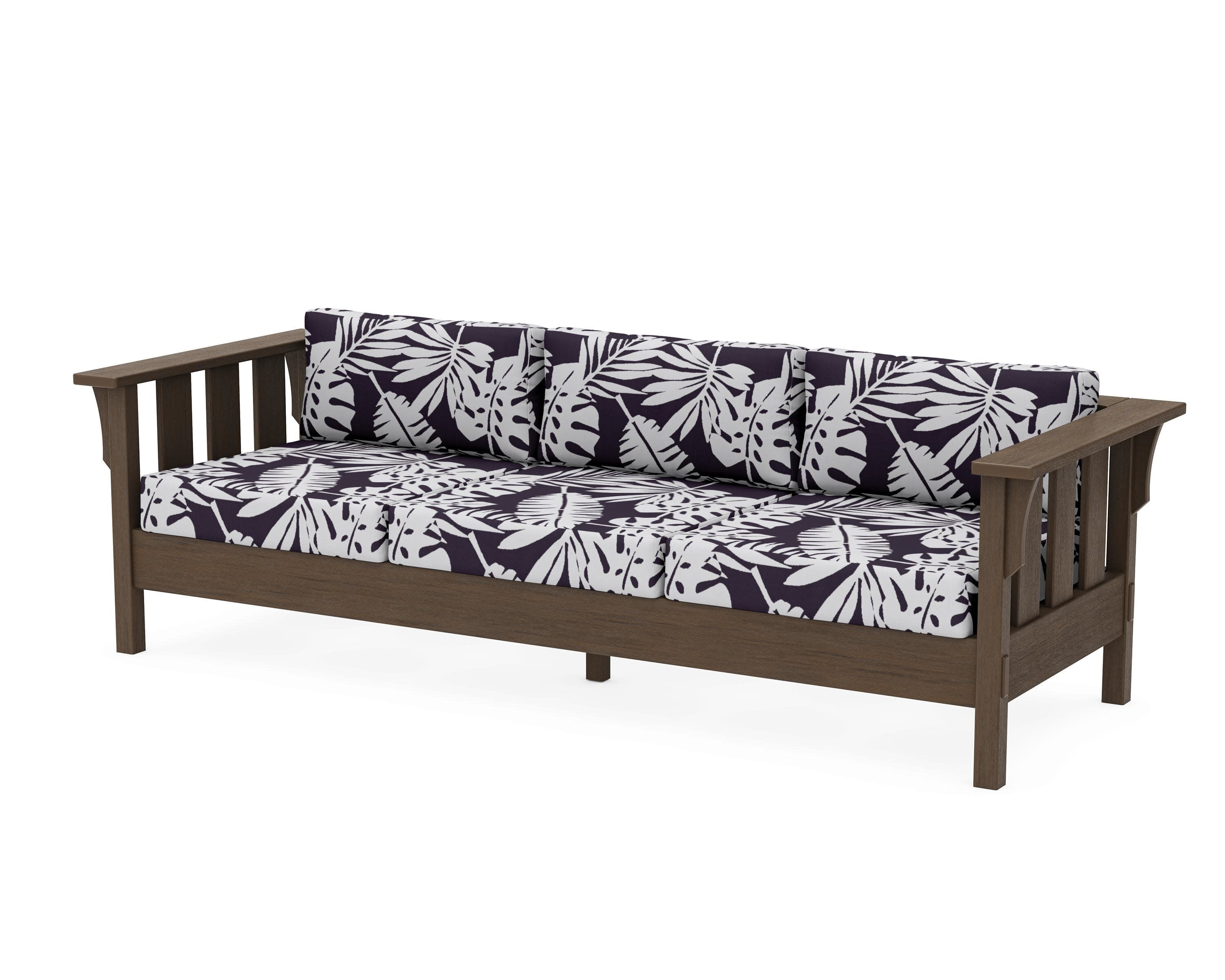 Acadia Deep Seating Sofa in Kona / Leaf Navy