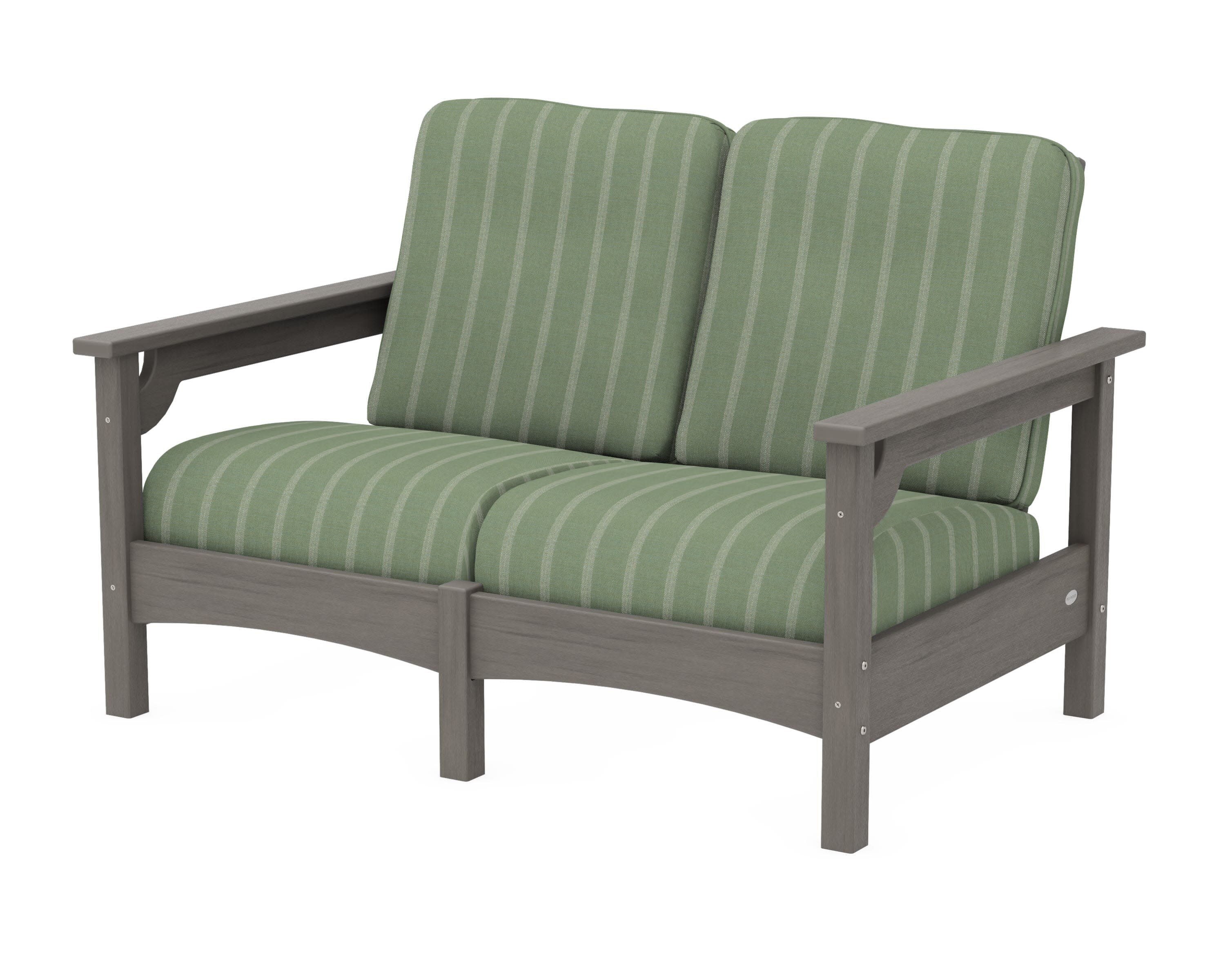 Club Loveseat in Driftwood / Unwind Rainwashed