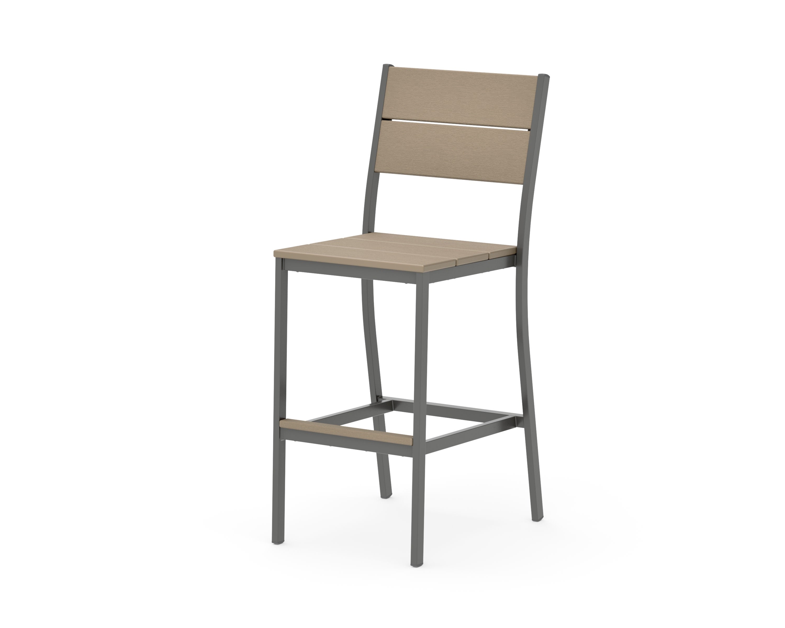 Main Street Bar Side Chair in Charcoal / Vintage Sahara