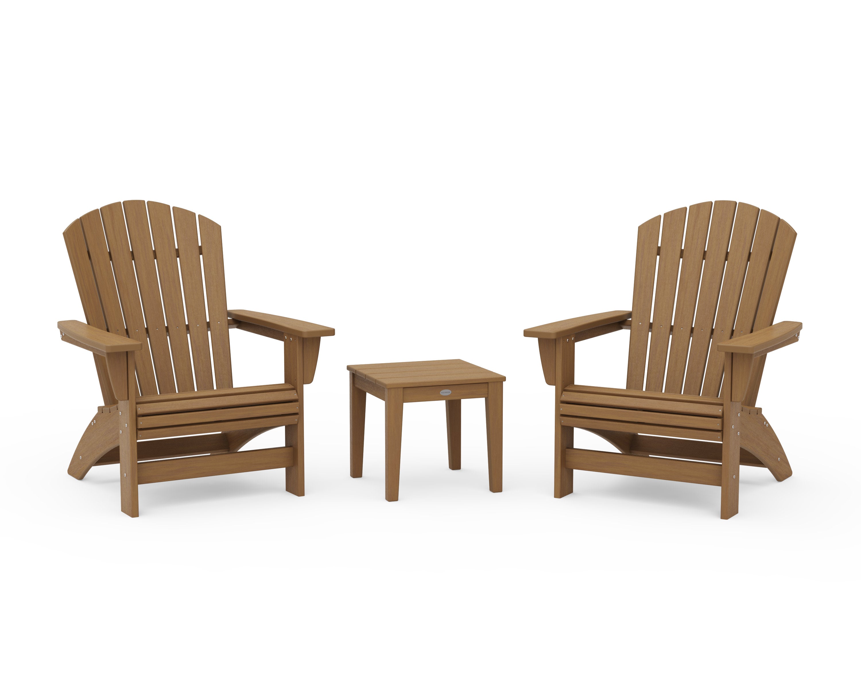 3-Piece Nautical Grand Adirondack Set in Natural