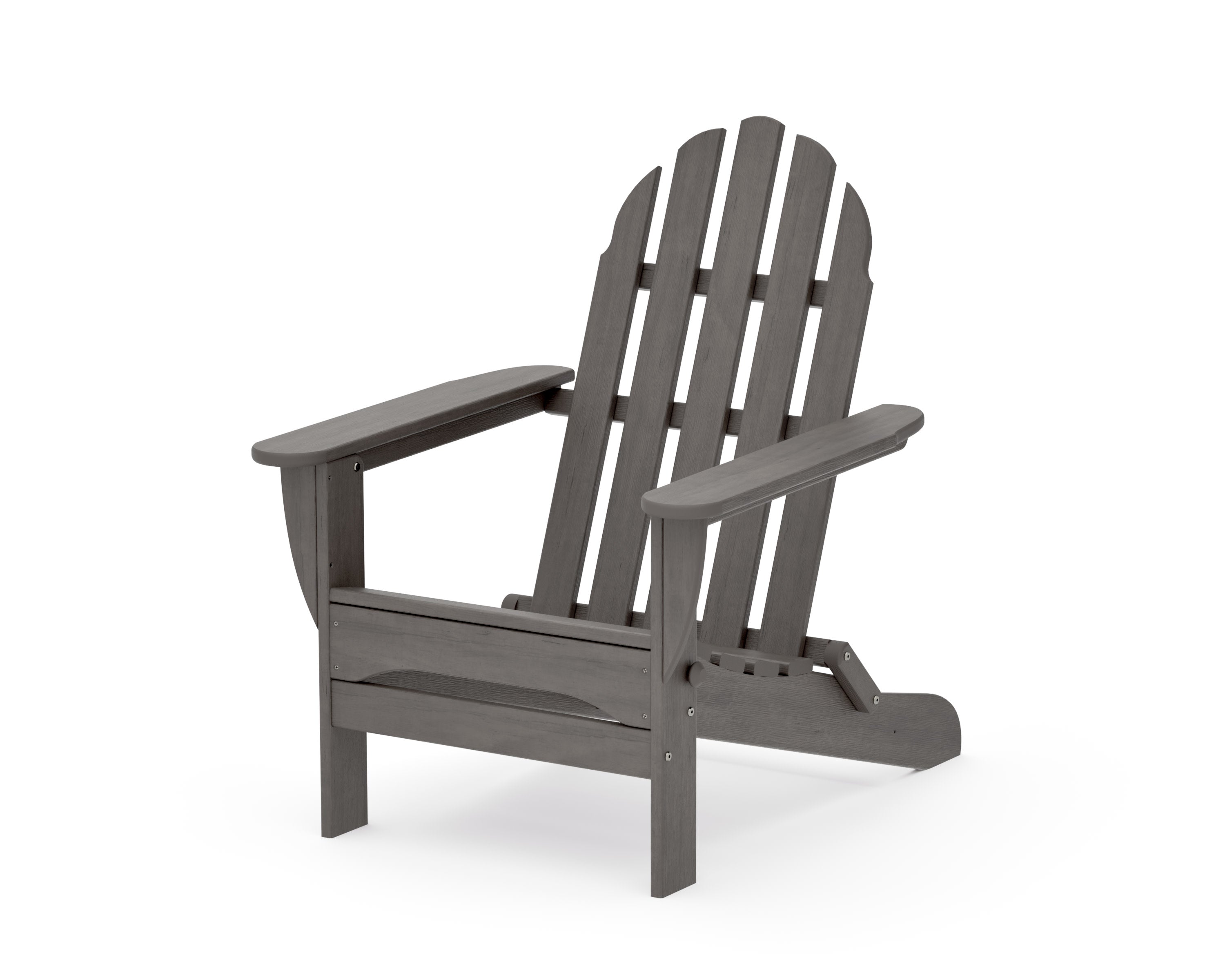 Classic Folding Adirondack Chair in Driftwood