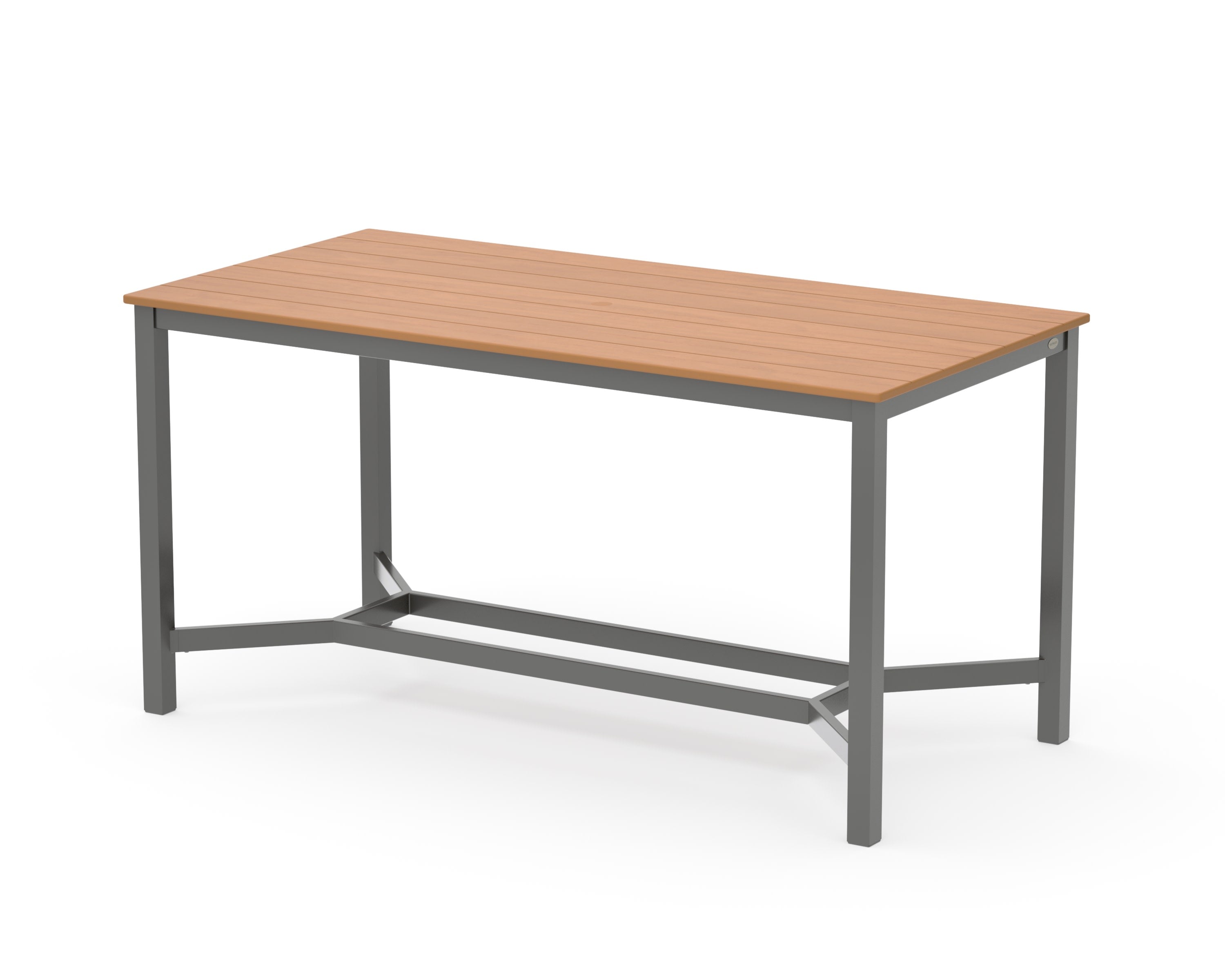 Main Street 36 x 72 Counter Table in Charcoal / Natural