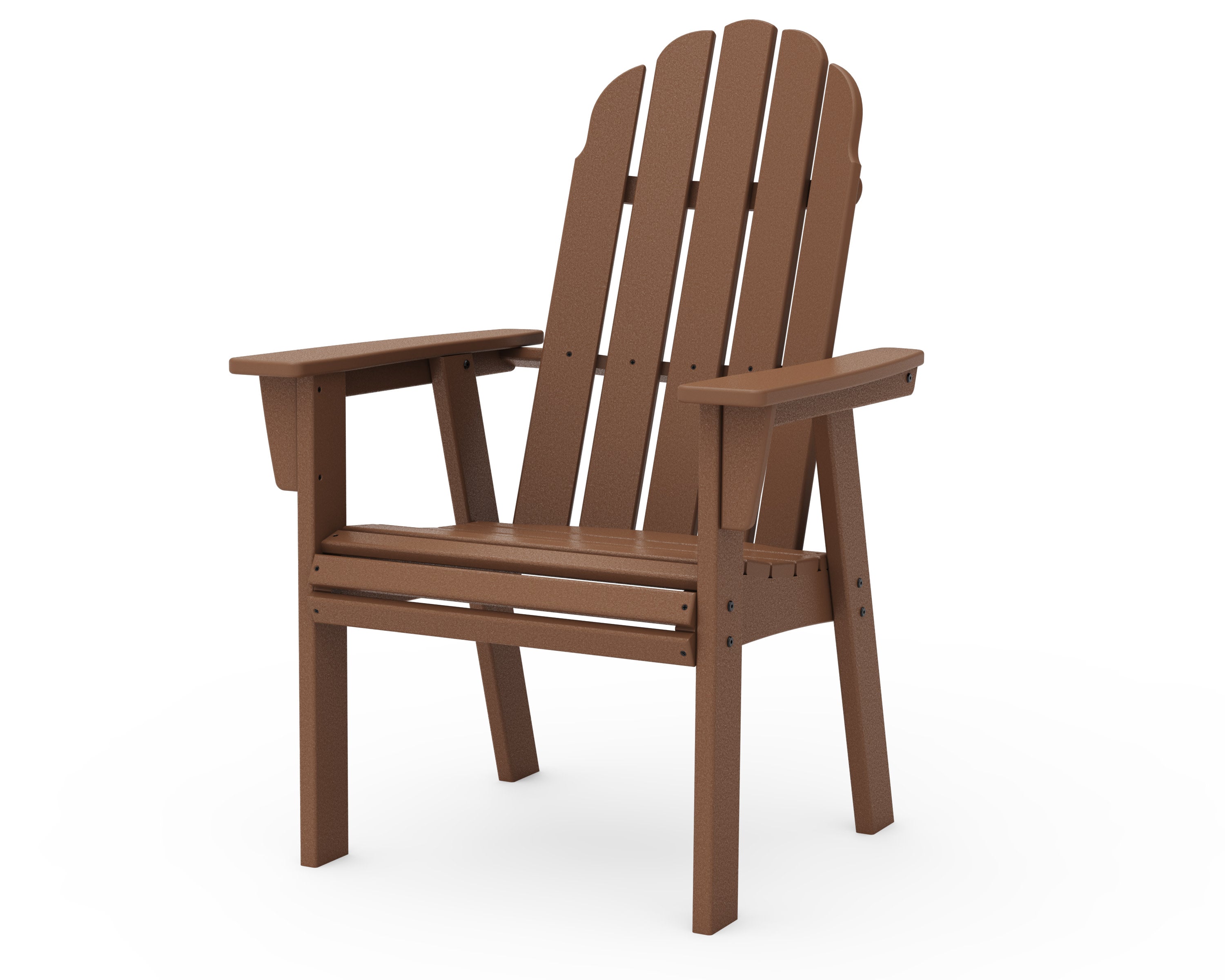 Vineyard Curveback Adirondack Dining Chair in Teak