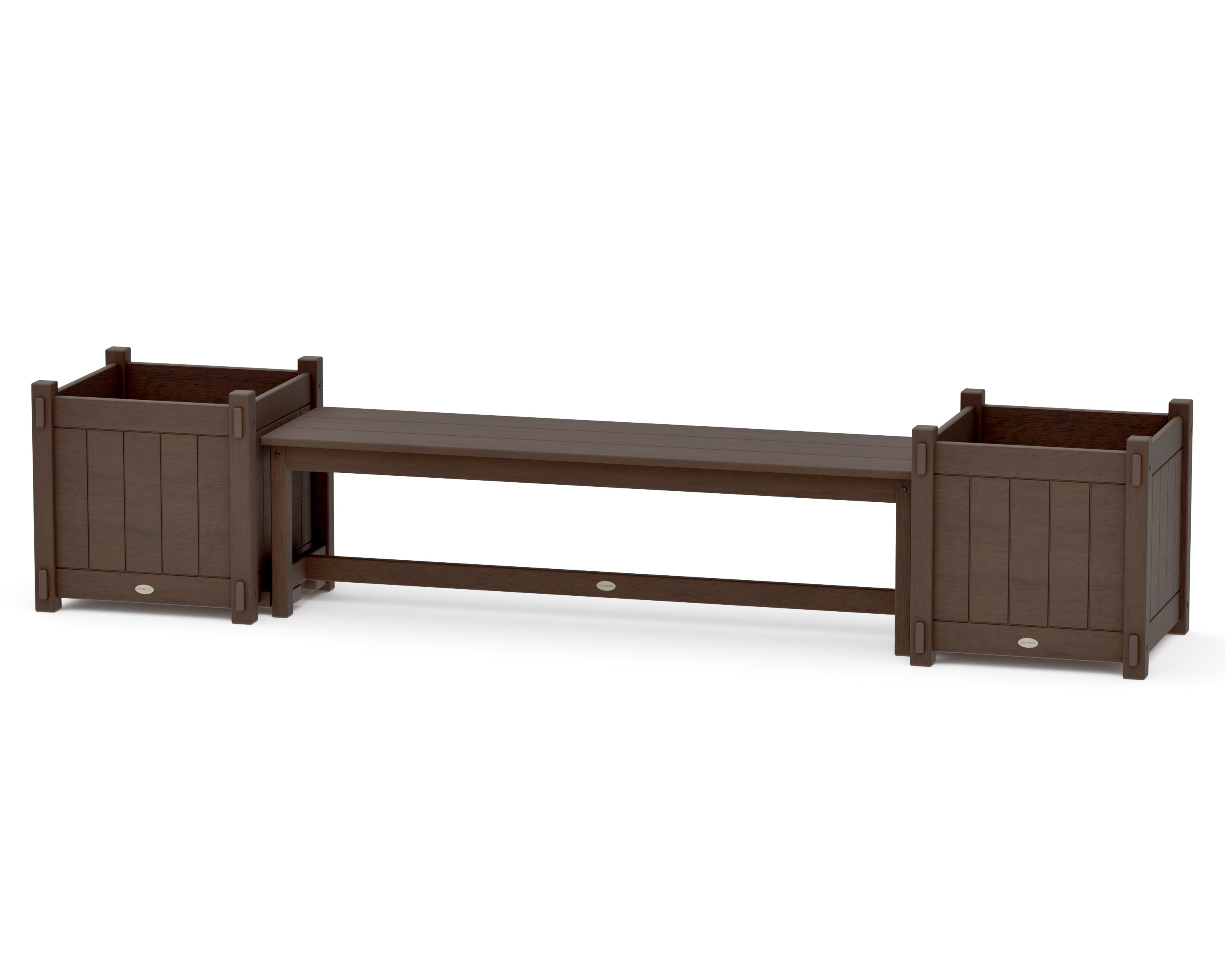 60" Vineyard Straight Planter Bench Set - Large in Kona