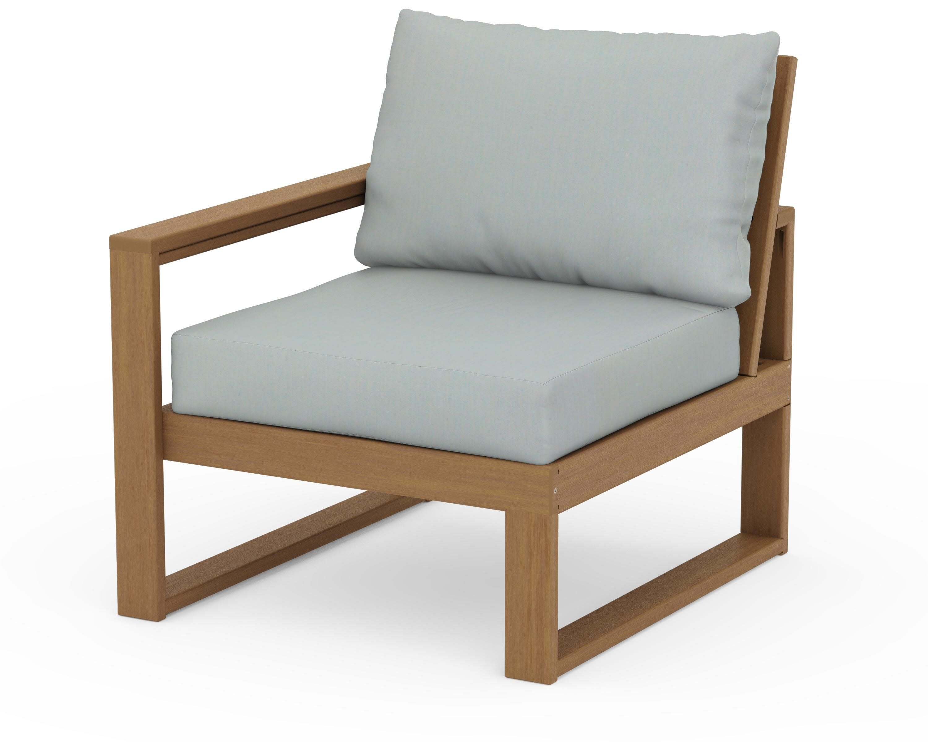 EDGE Modular Left Arm Chair in Natural / Spa