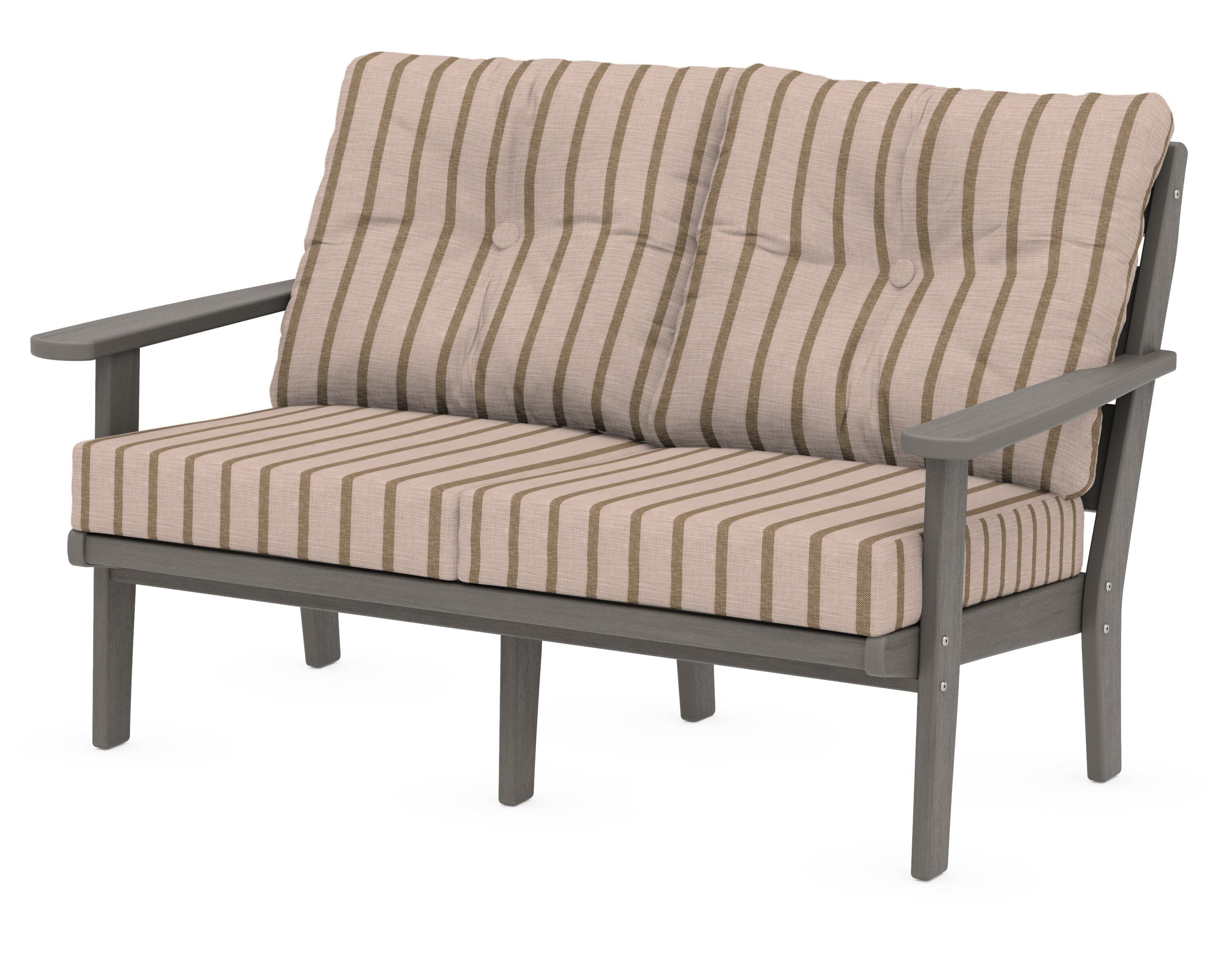 Lakeside Deep Seating Loveseat in Driftwood / Unwind Cameo